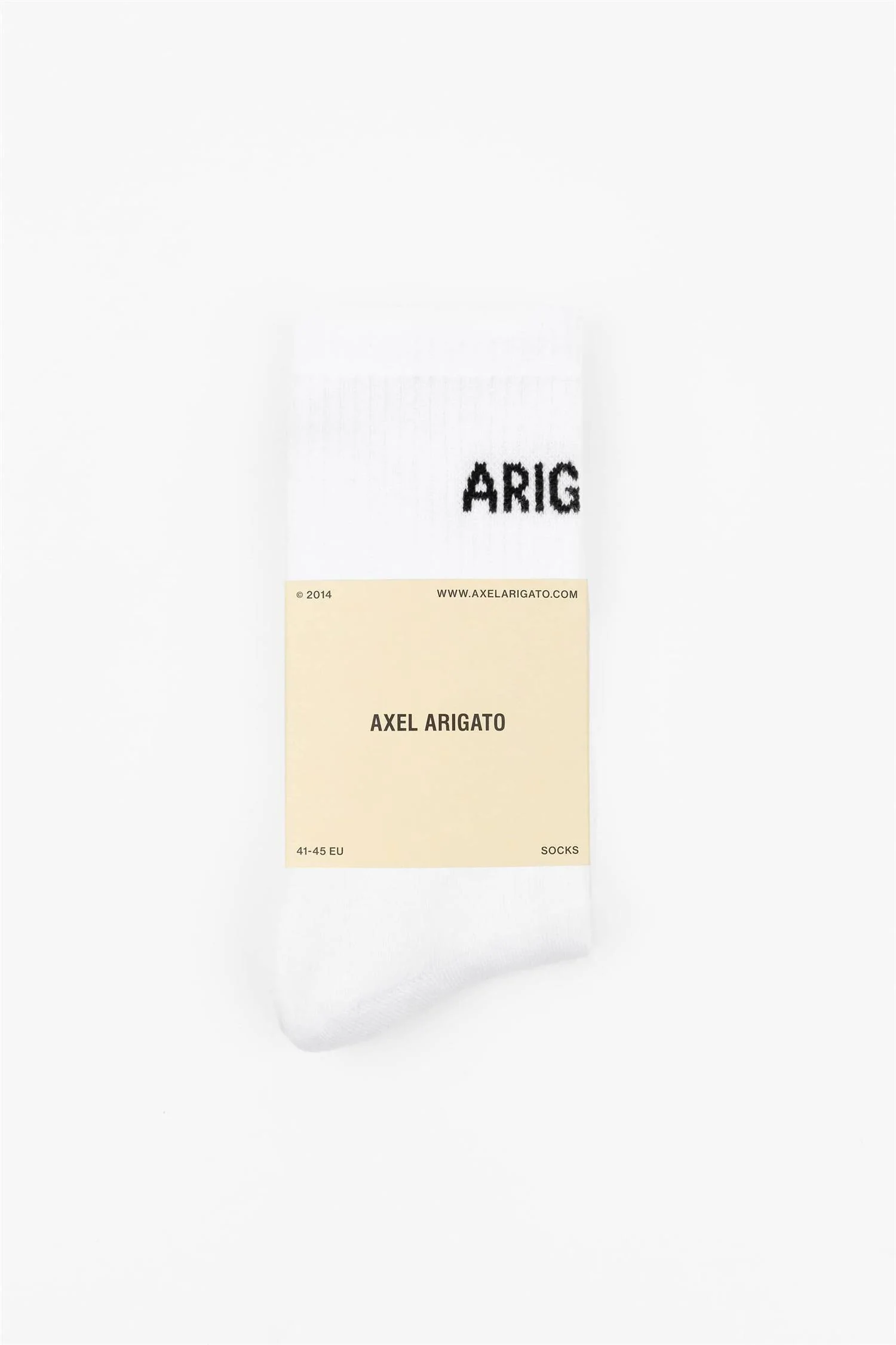 Arigato Logo Tube Socks 41-45 White - Image 2