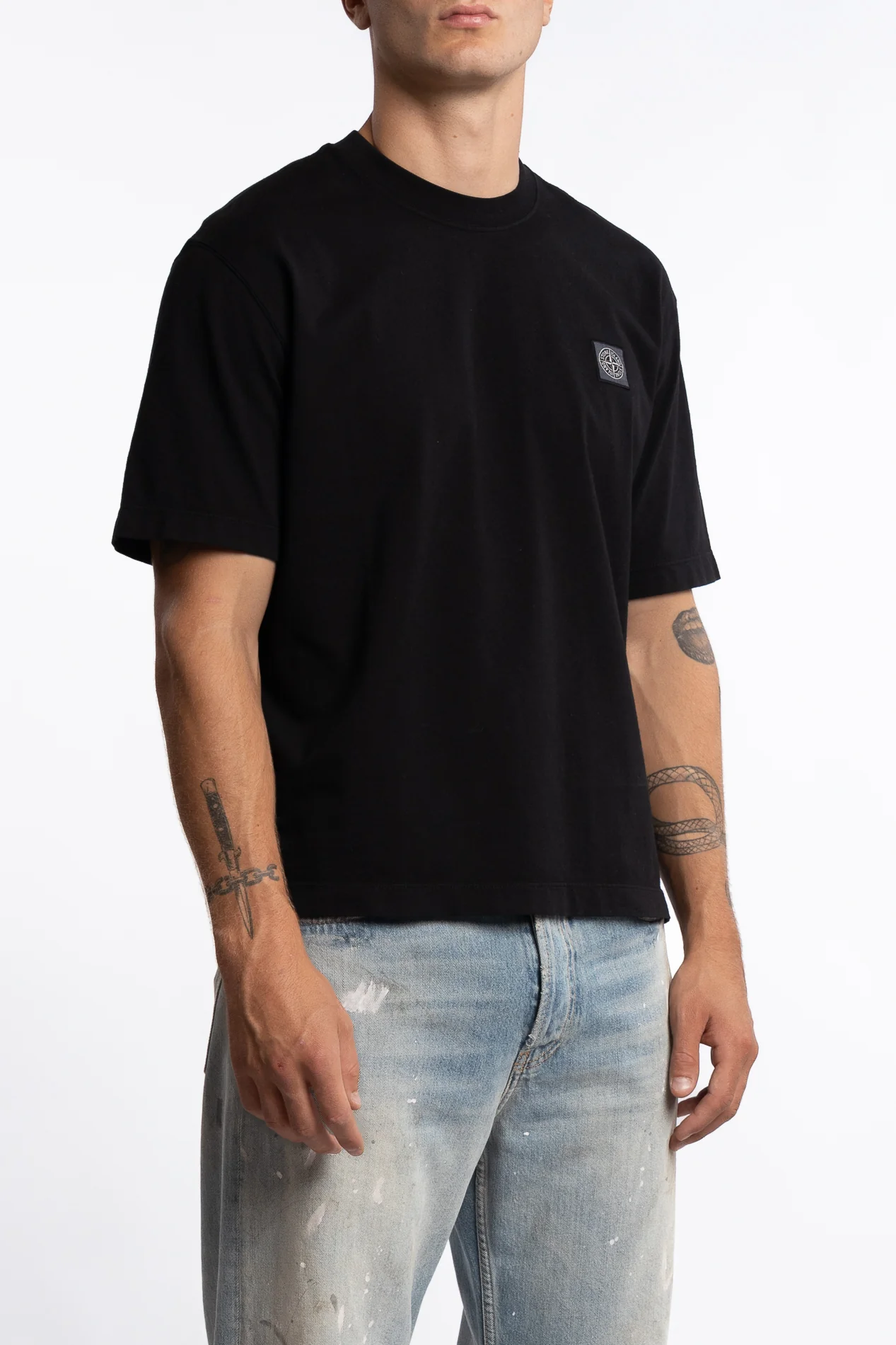 210025 Combed Organic Cotton Jersey Black - Image 6