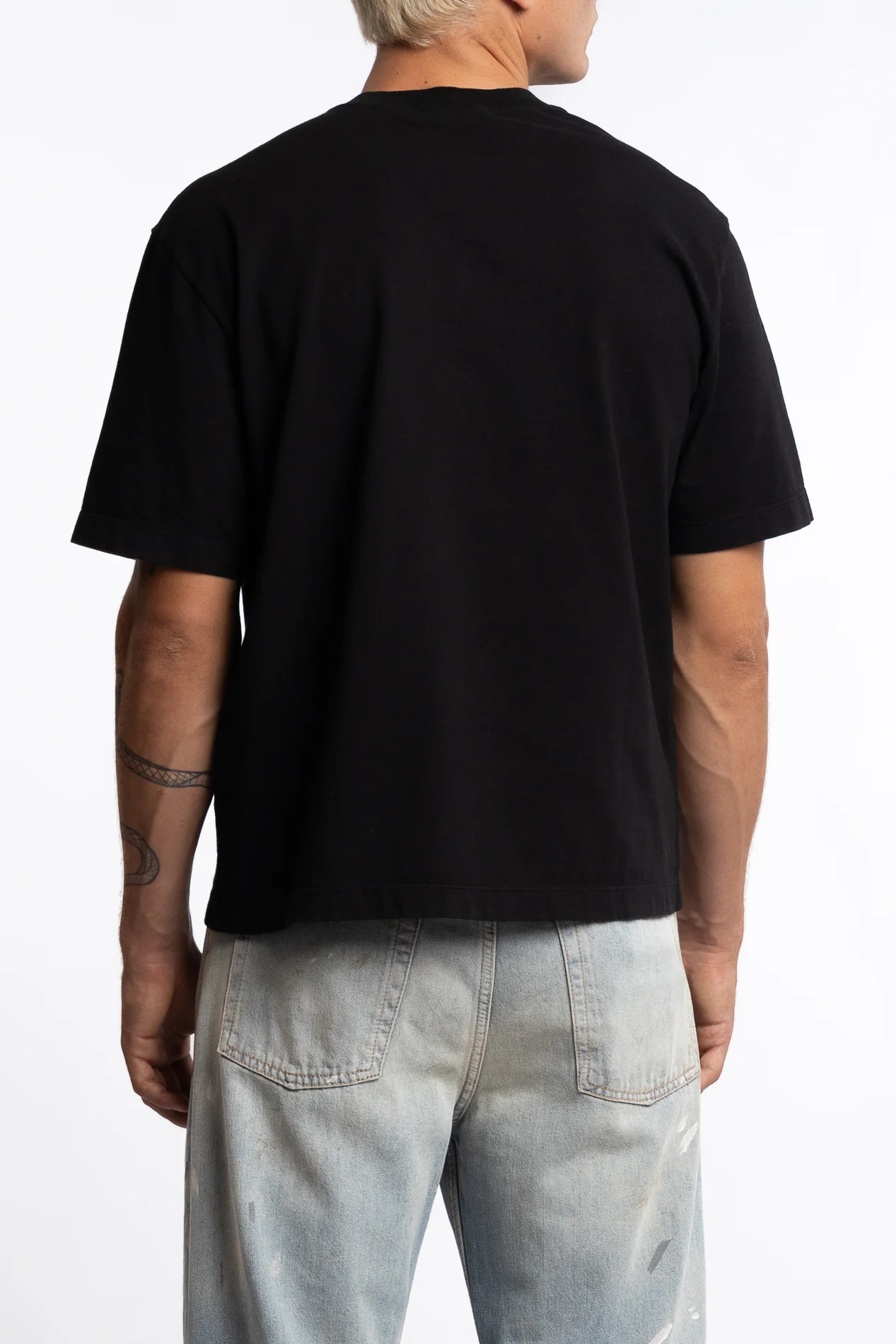 210025 Combed Organic Cotton Jersey Black - Image 8