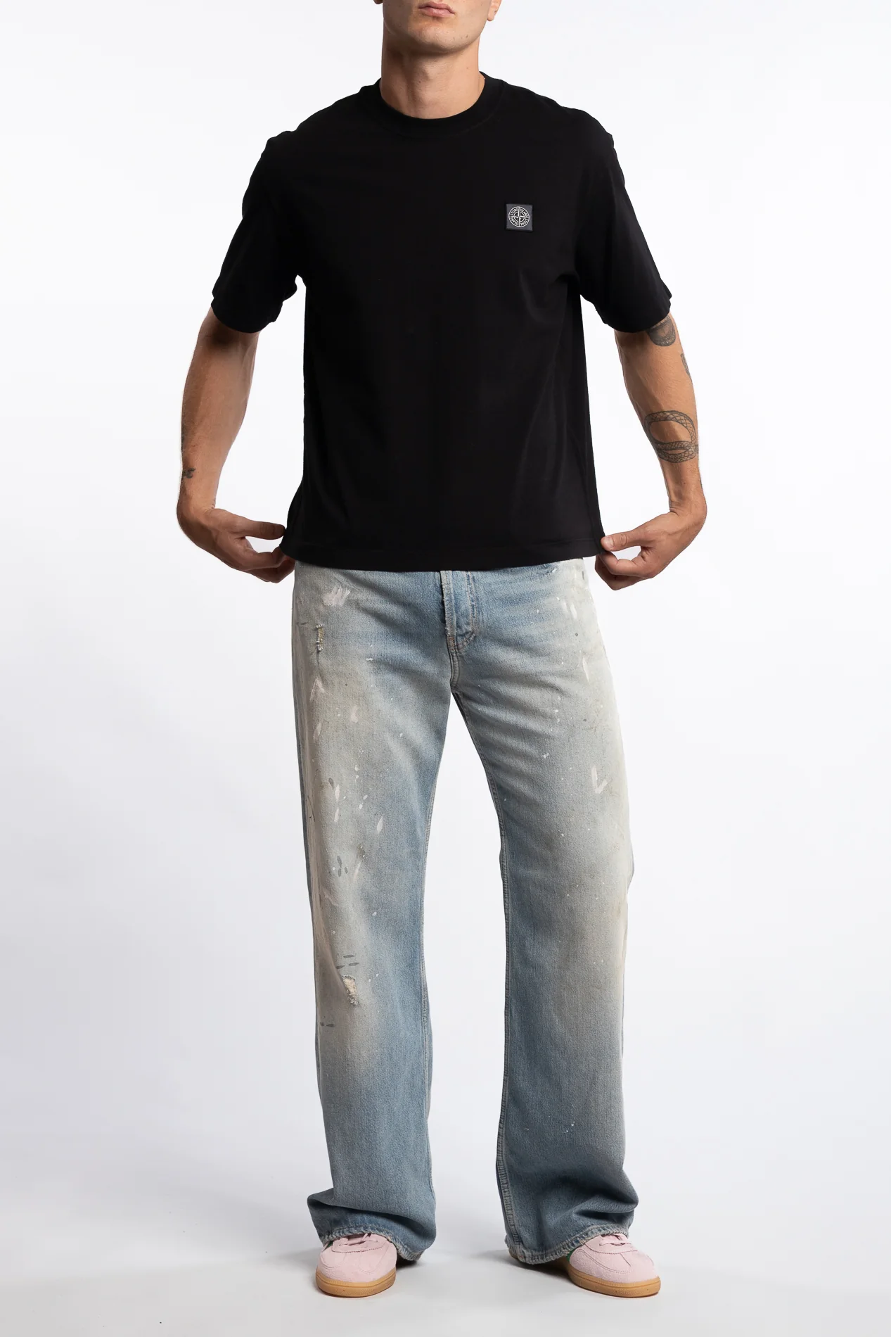 210025 Combed Organic Cotton Jersey Black - Image 9