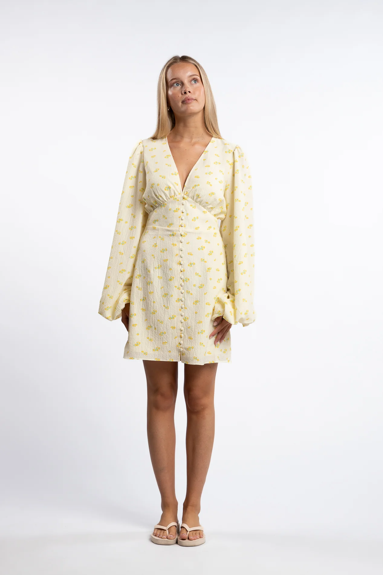 Florence dress- Pastel Yellow - Image 3