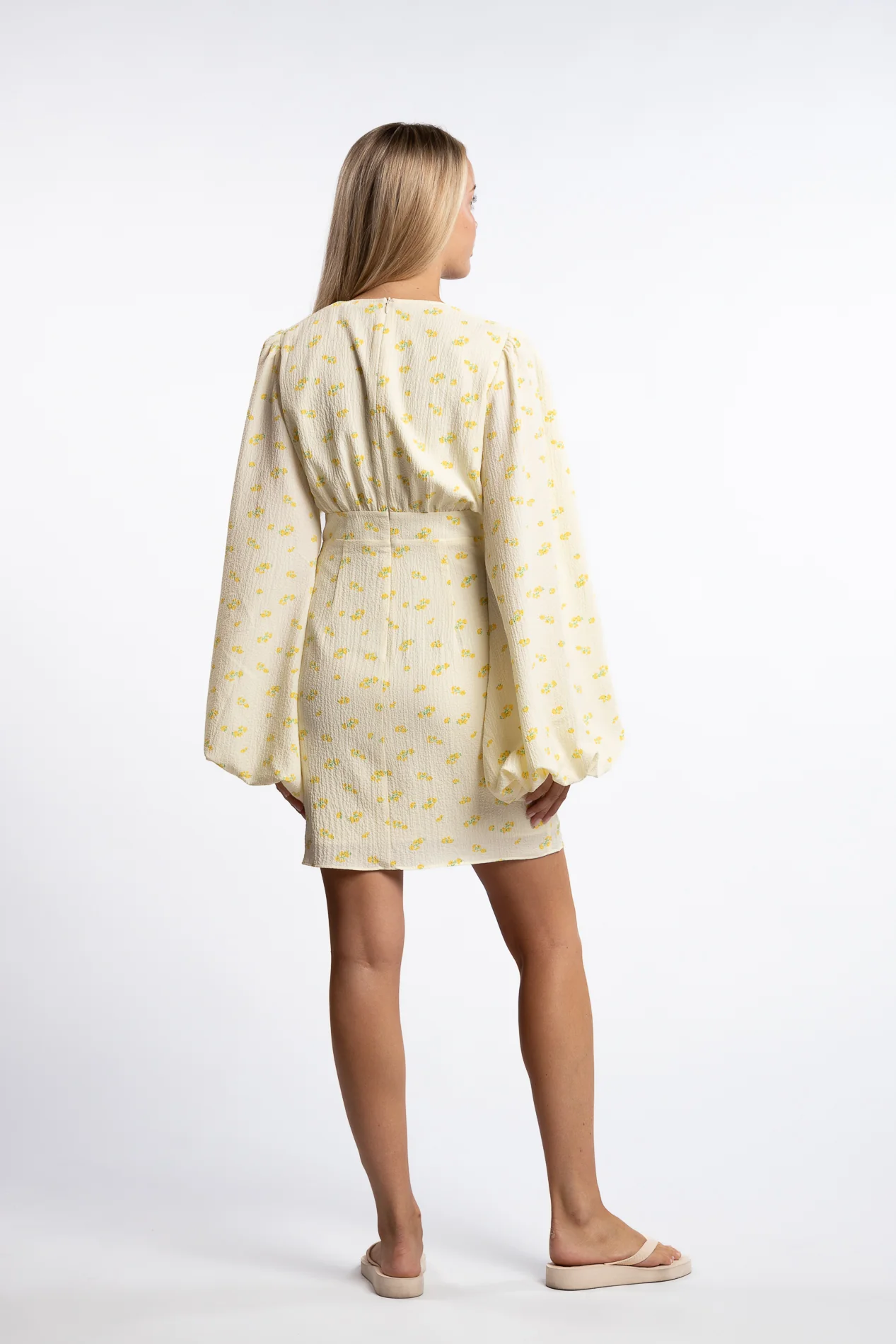 Florence dress- Pastel Yellow - Image 5