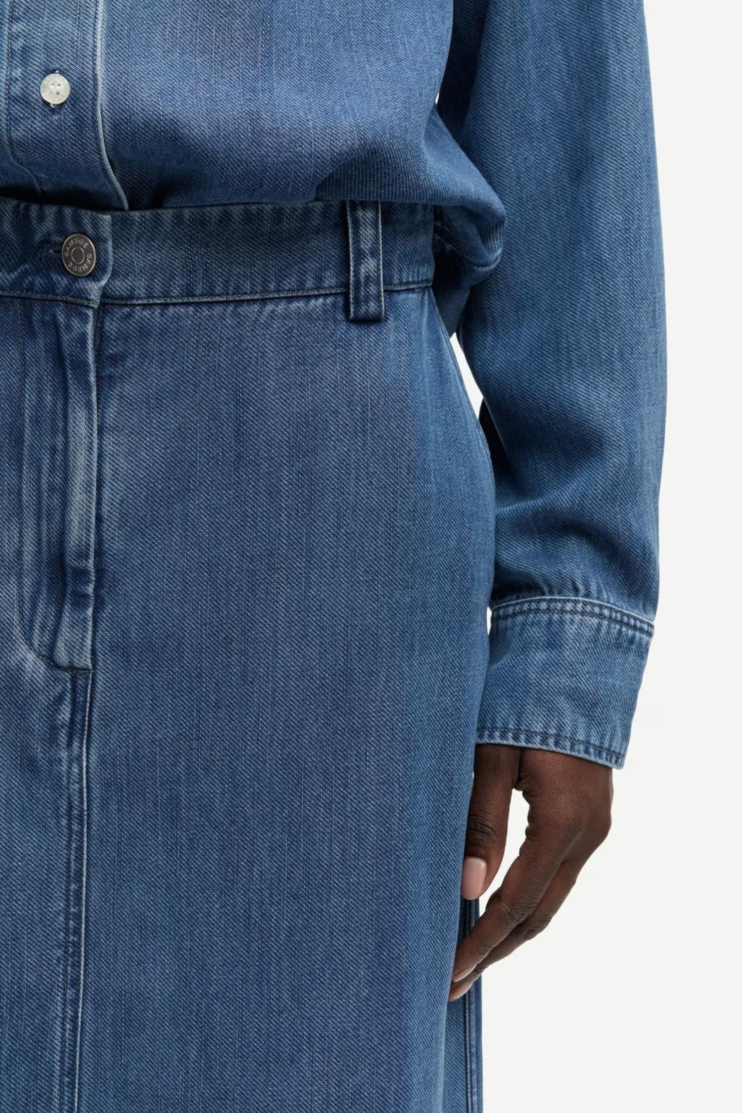 Satoves Skirt 15645 - Medium Denim Blue - Image 3