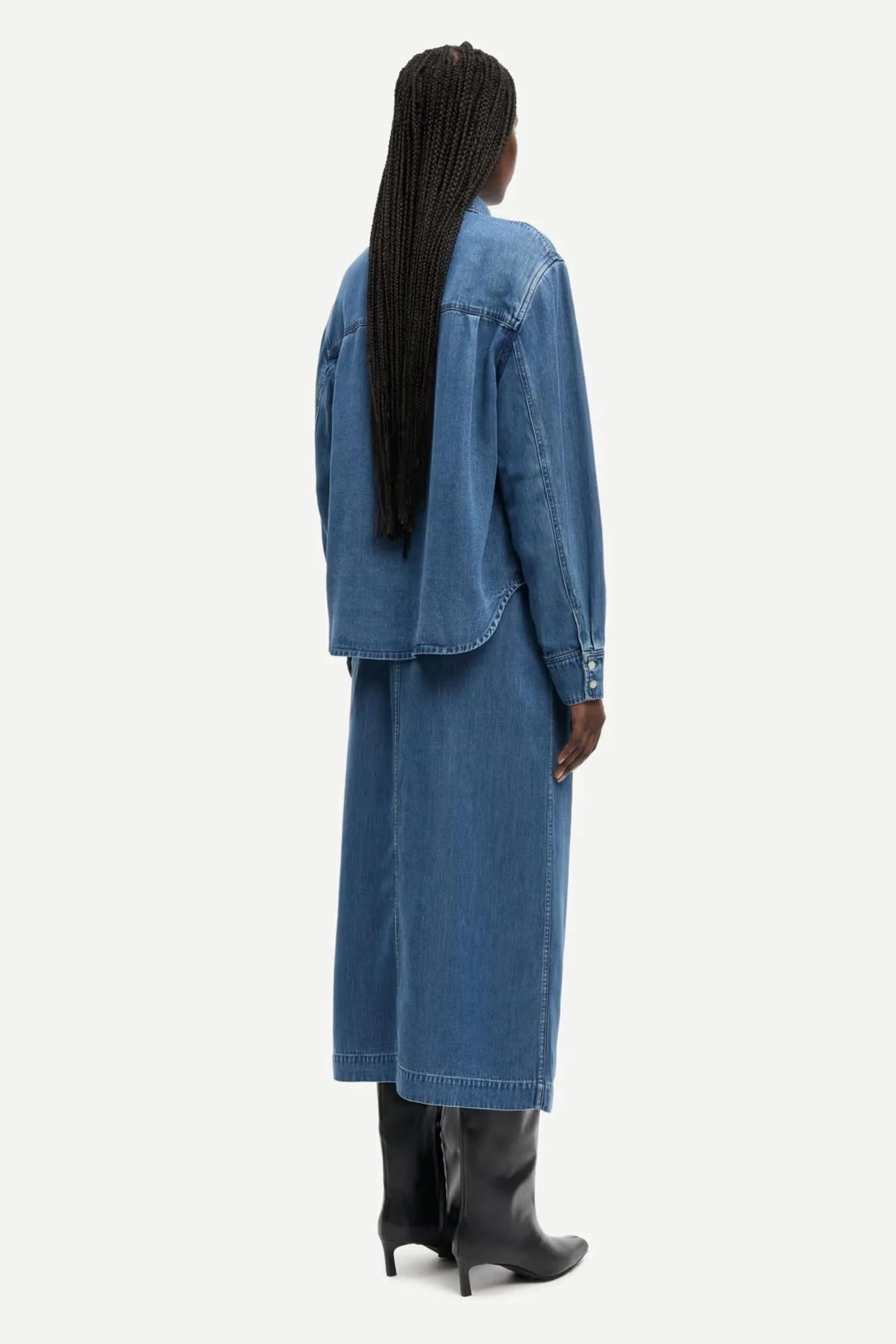 Satoves Skirt 15645 - Medium Denim Blue - Image 4