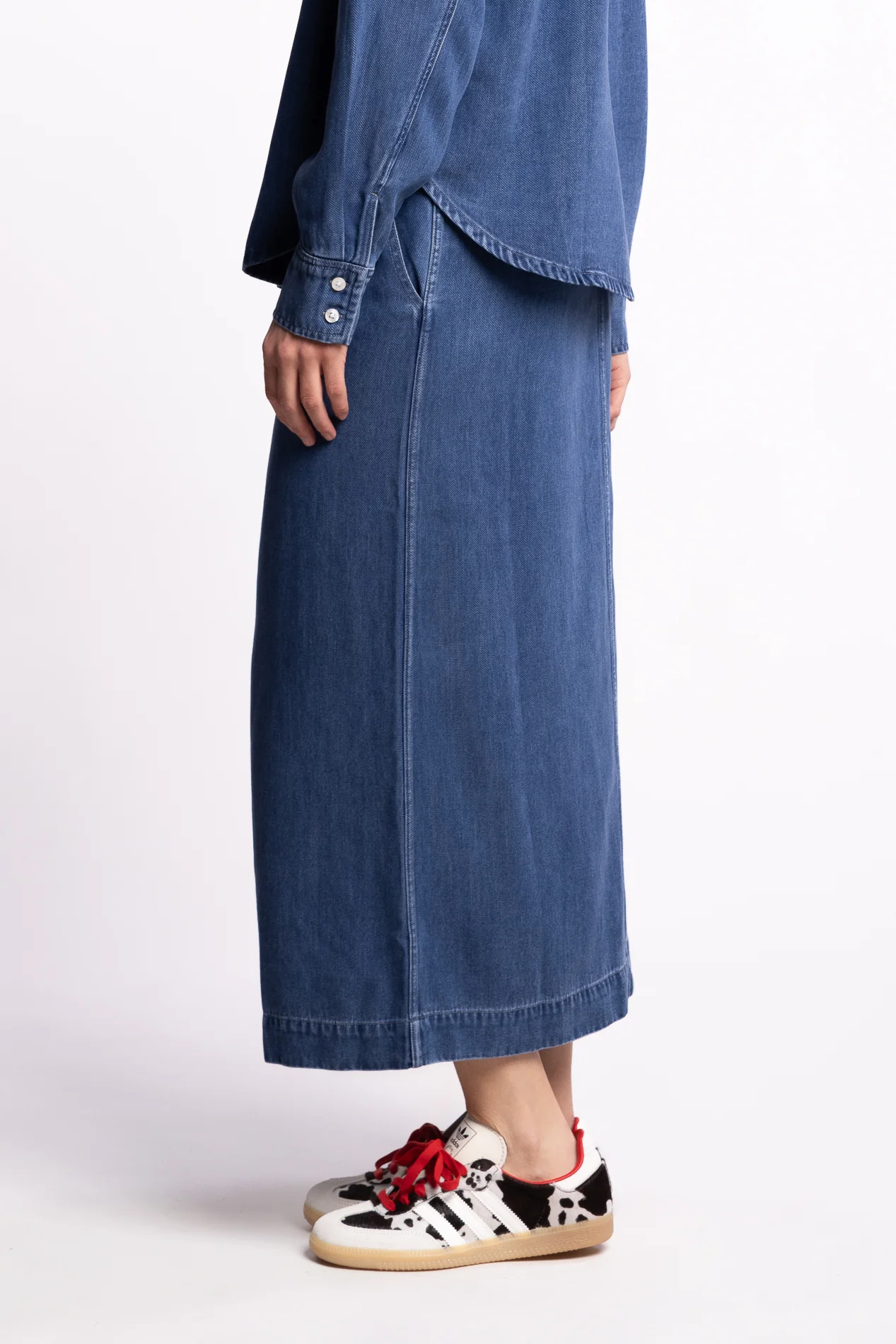 Satoves Skirt 15645 - Medium Denim Blue - Image 8