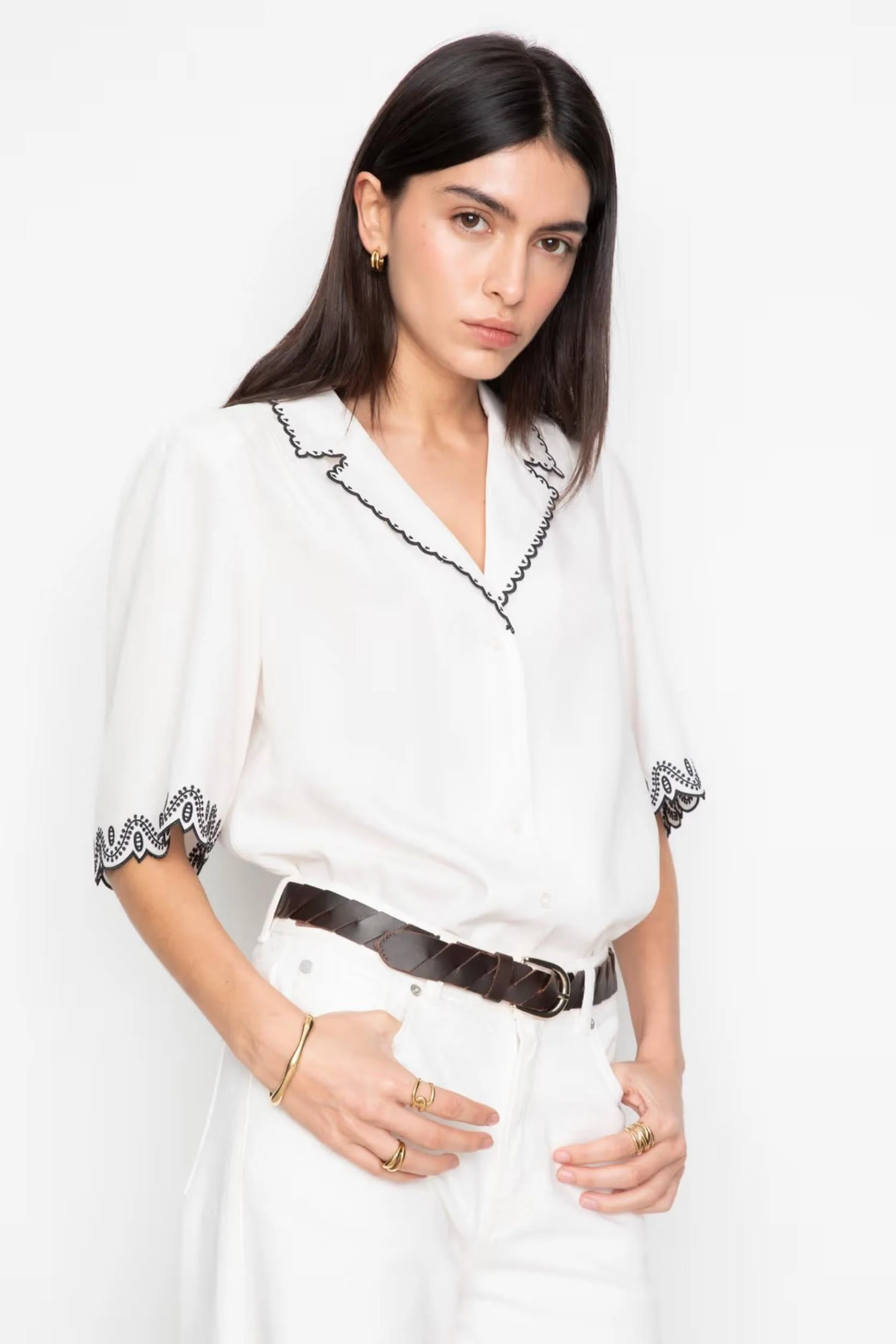 Jane Blouse- Cream - Image 2