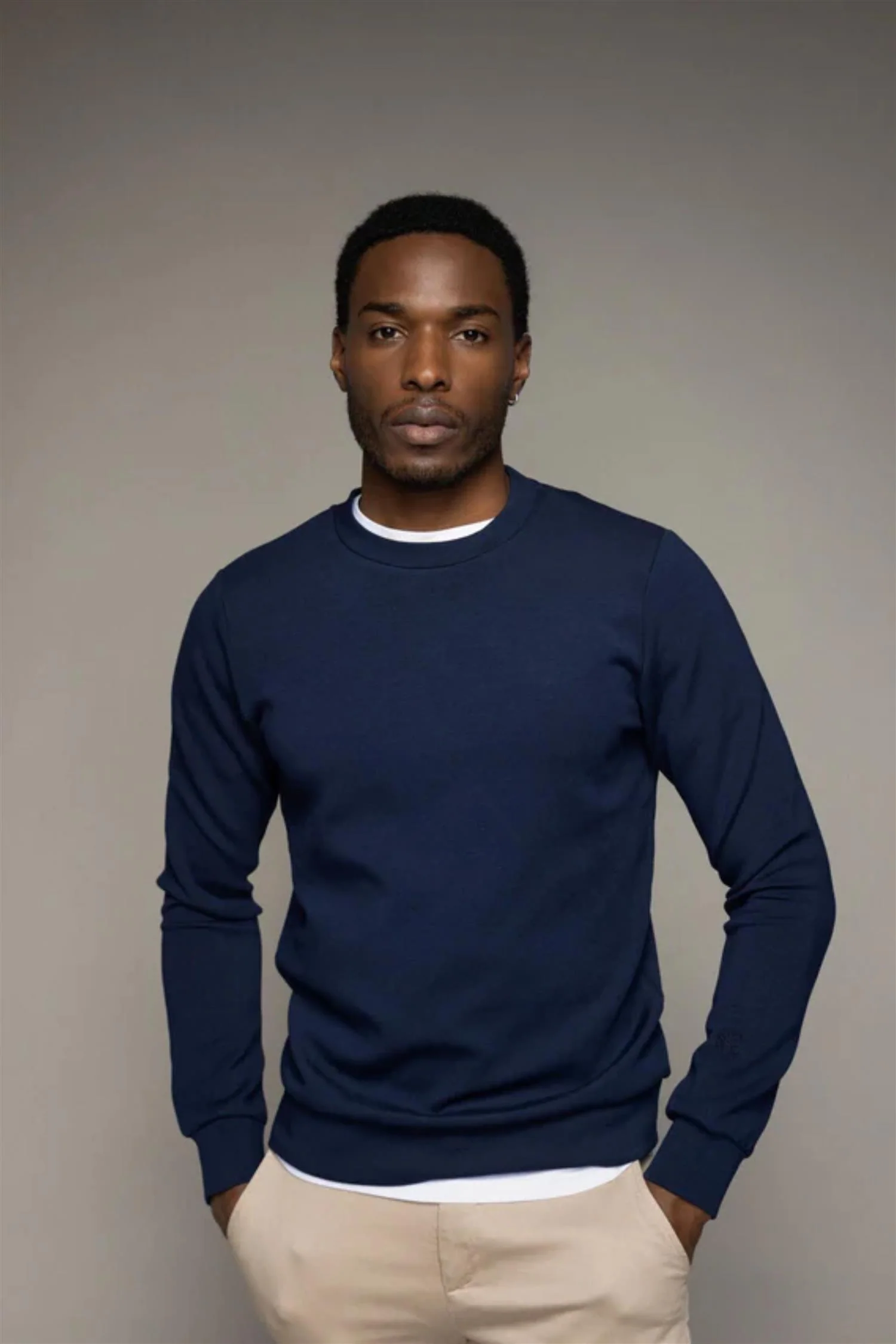 Abel Crew Neck Sweat Salute Navy - Image 3