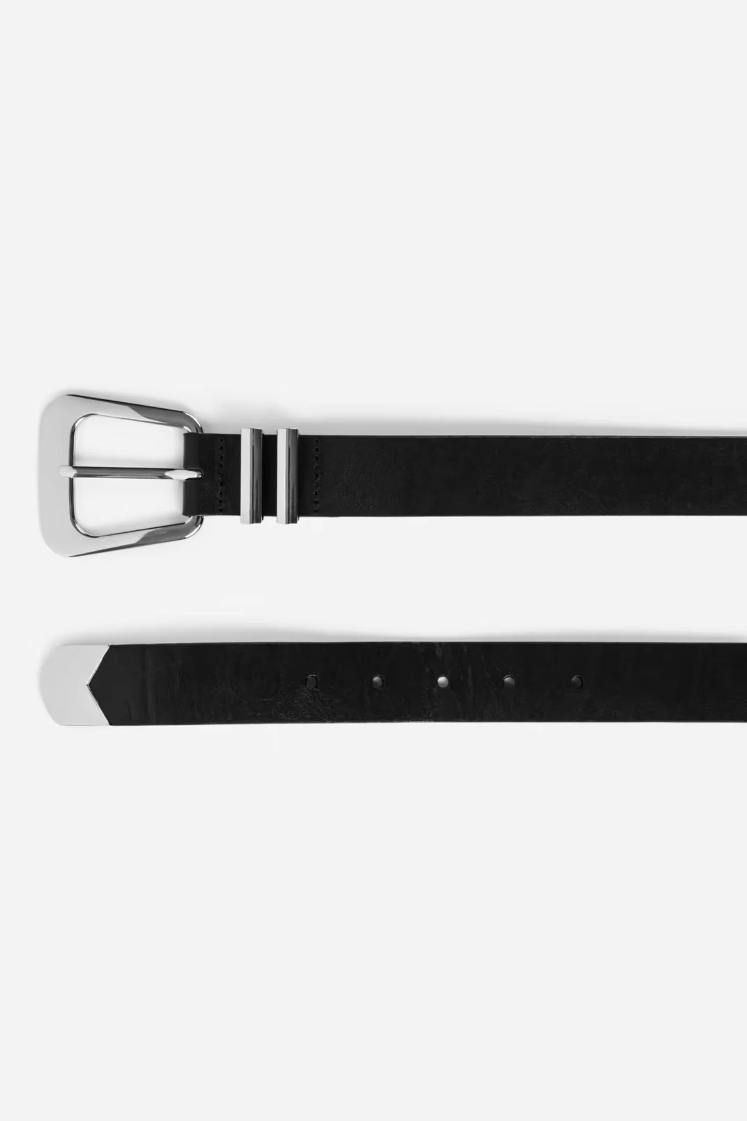 Bennett Belt- 5107 Black Silver - Image 3