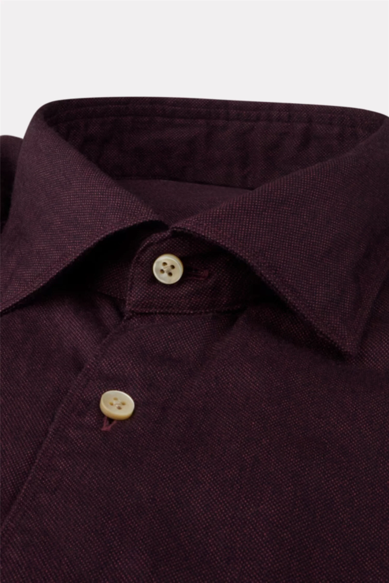 Slimline Oxford Shirt Dark Red - Image 2