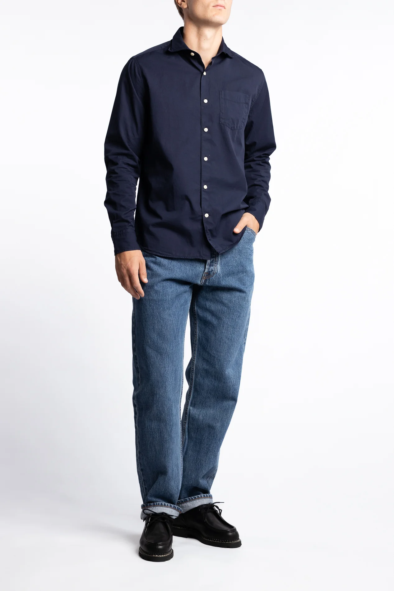 Reg Fit Wide Spread C GD Twill Night Blue - Image 5