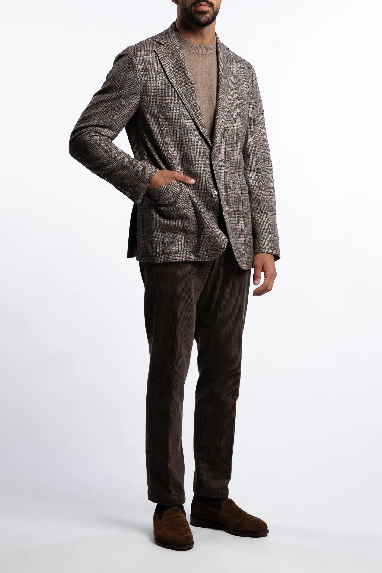 Ferry Patch Soft Regular Fit Blazer Almond Beige - Image 4