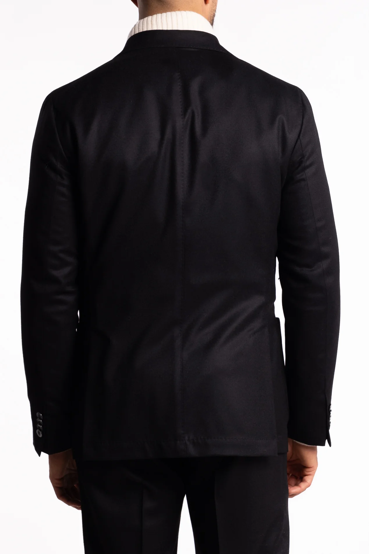 Vicenza DB Flannel Blazer Black - Image 3