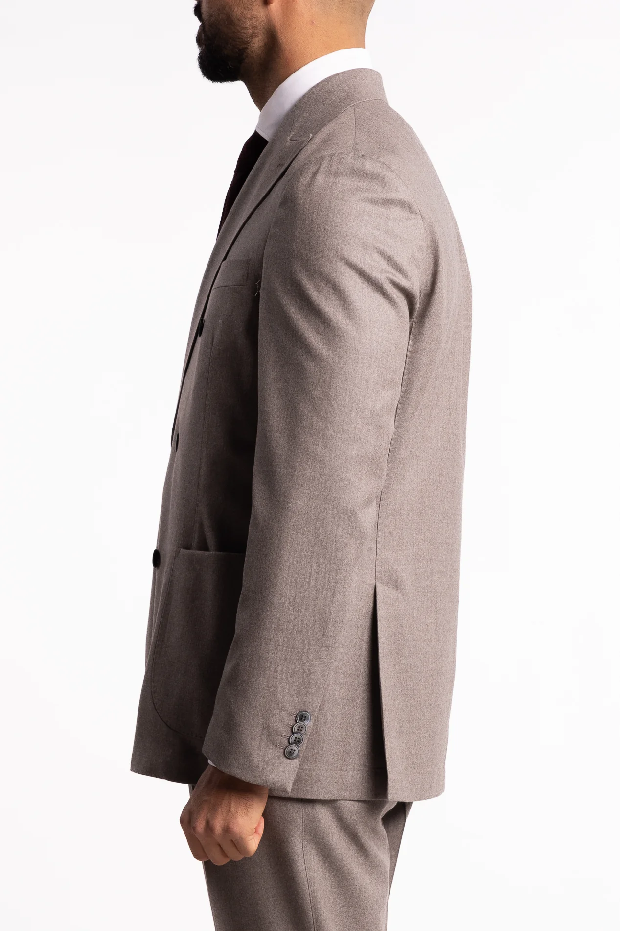 Vicenza DB Flannel Blazer Beige Melange - Image 2