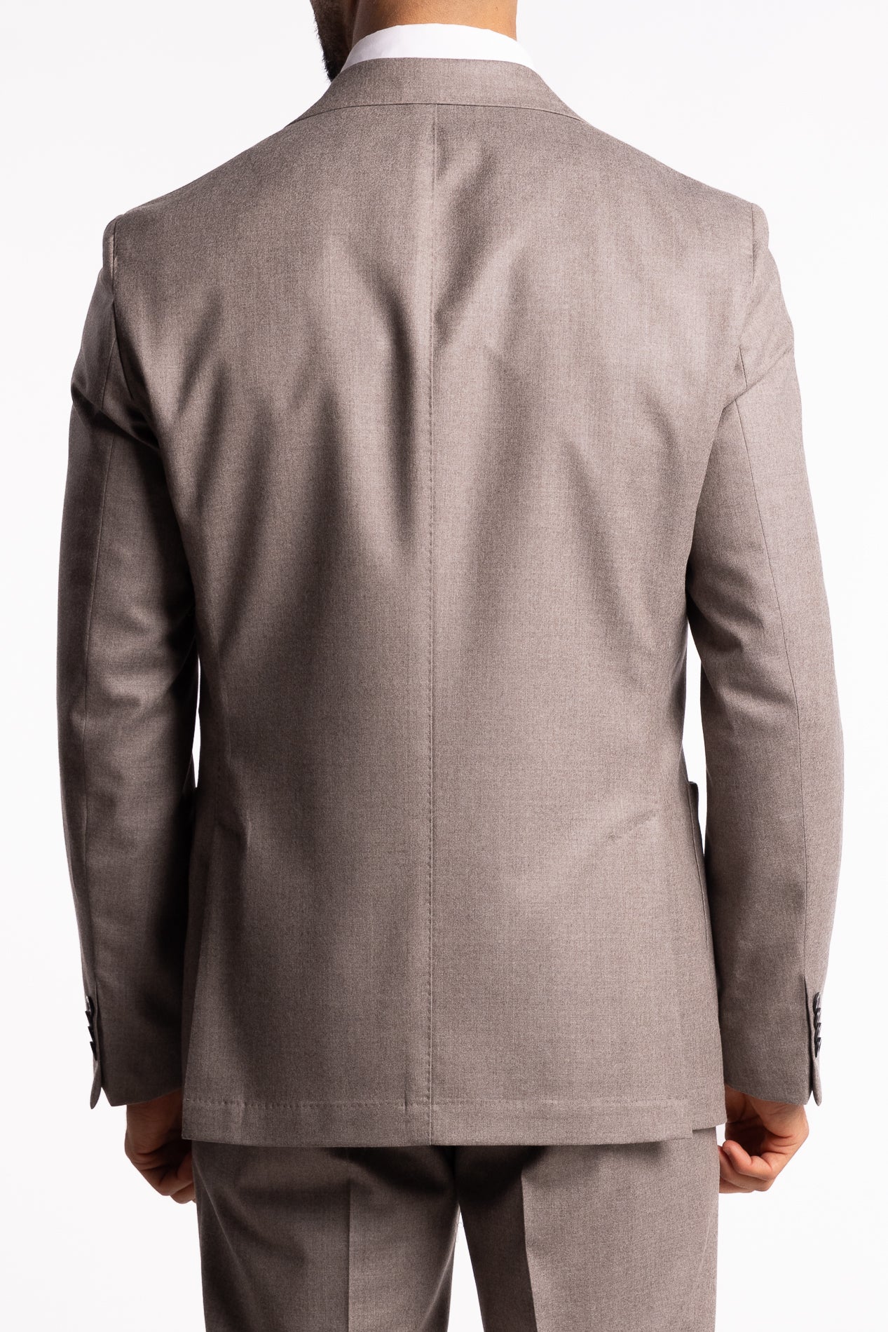 Vicenza DB Flannel Blazer Beige Melange - Image 3