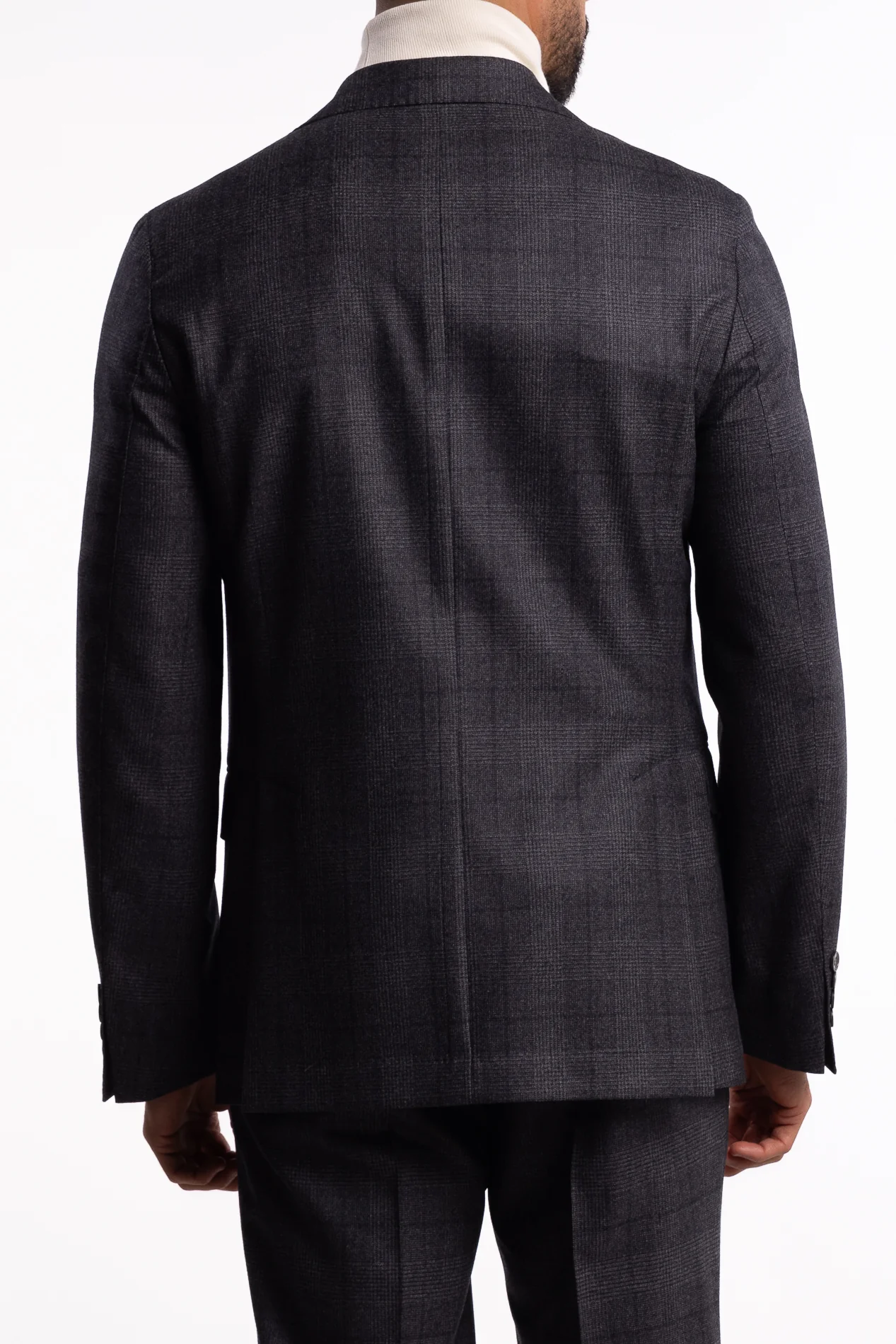 New Sienna Slim Fit Flanell Blazer Grey Check - Image 3