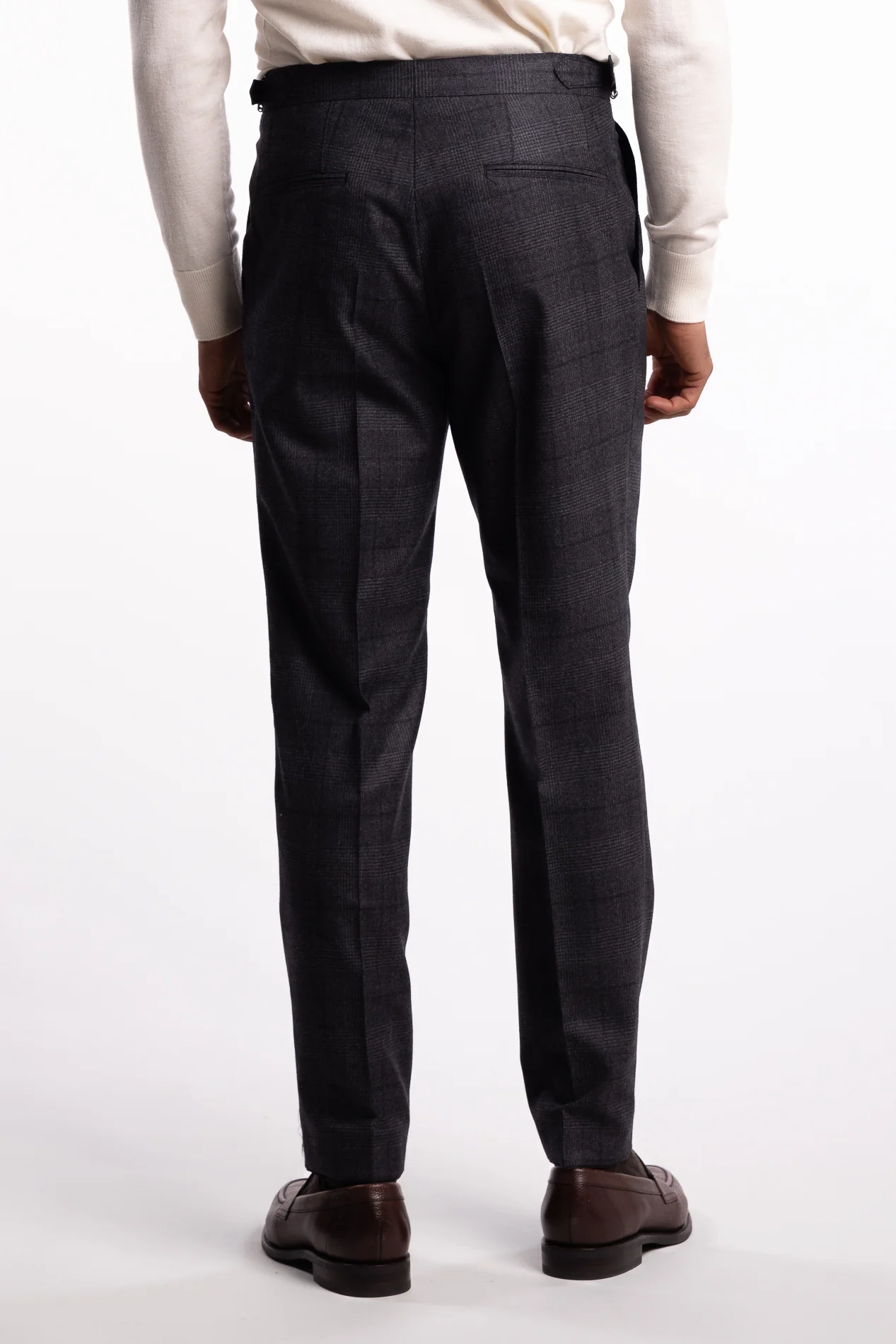 Prato Flanell Pant Grey Check - Image 3