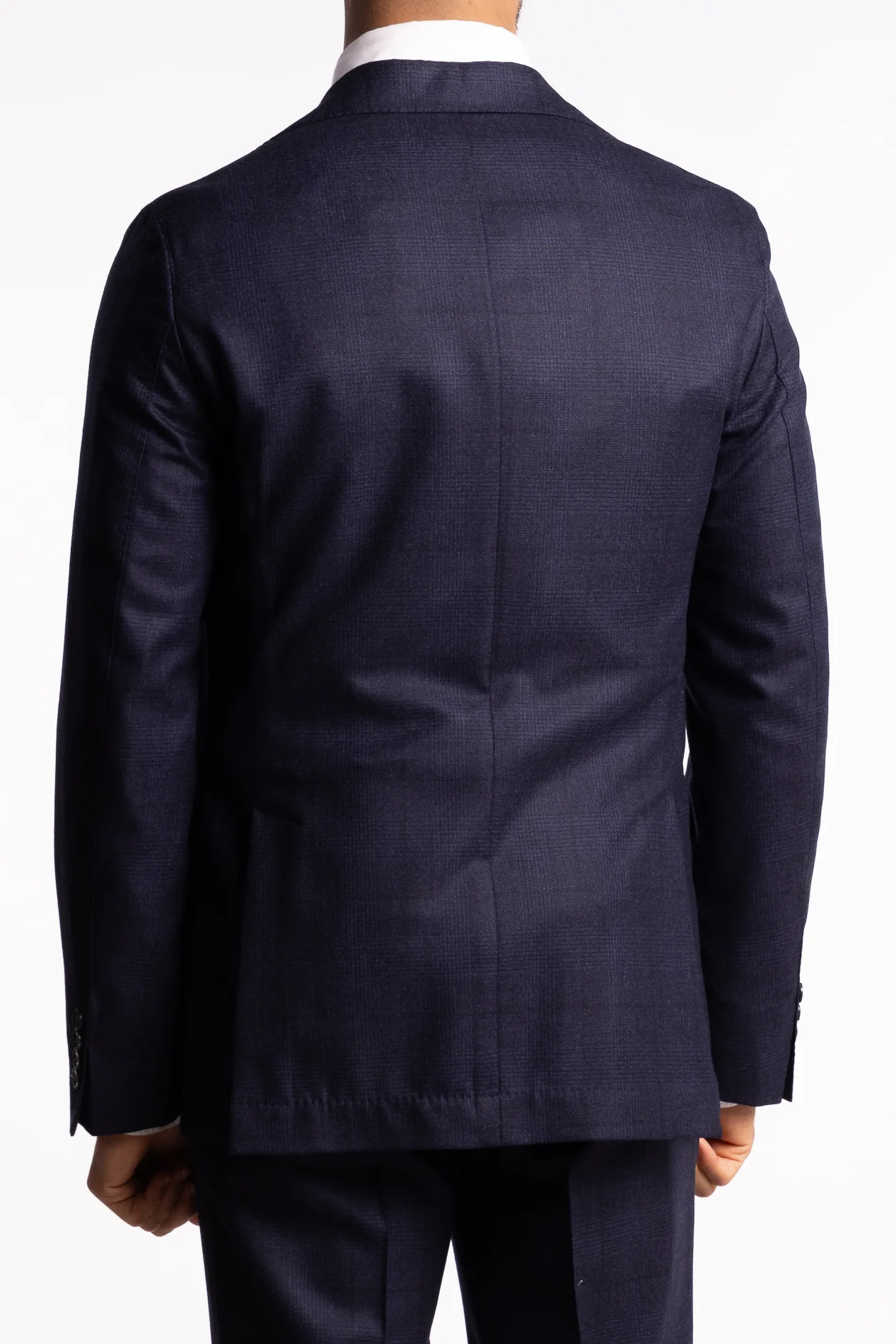 New Sienna Slim Fit Flannel Blazer Navy Check - Image 3