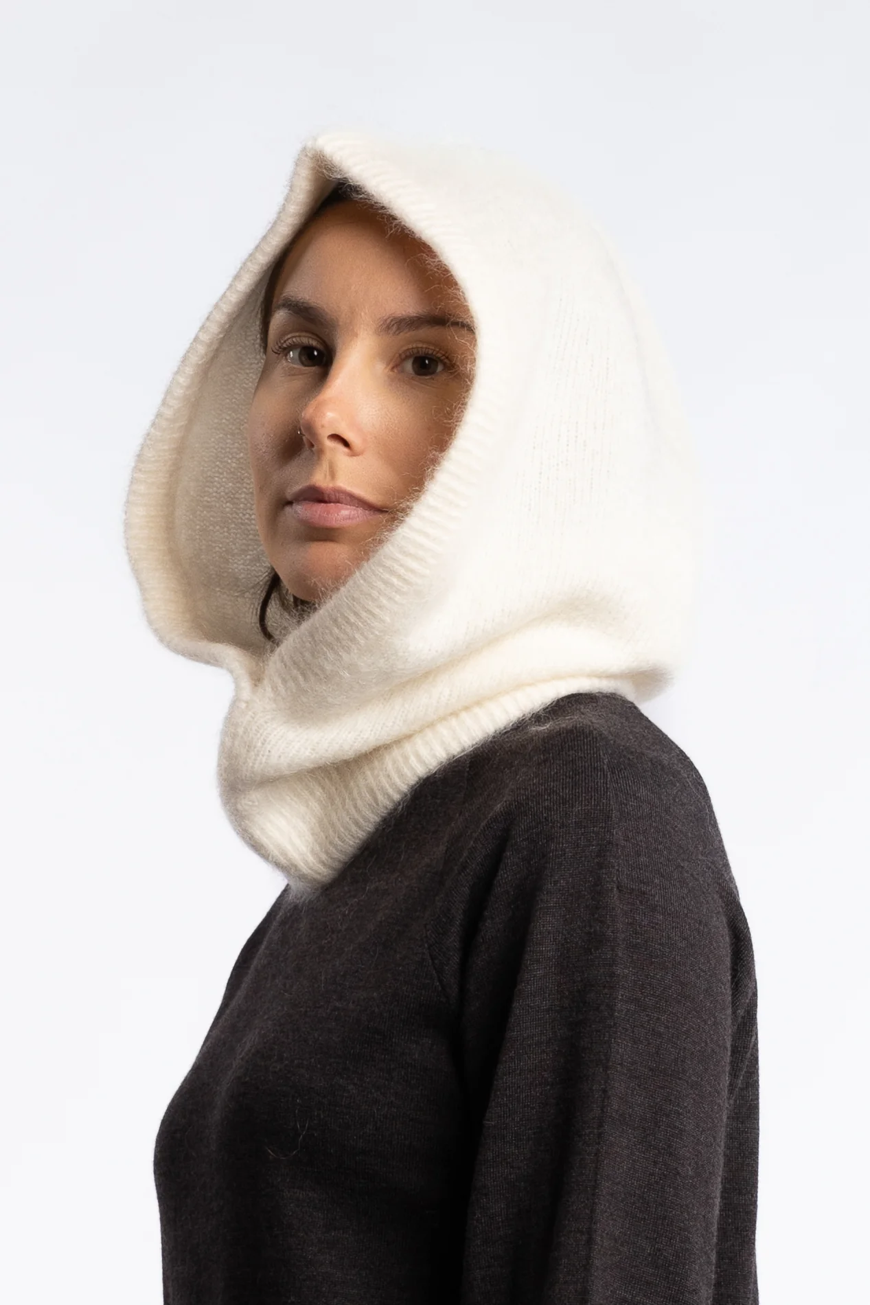 Kajsa Chunky Balaclava- Bright White - Image 5