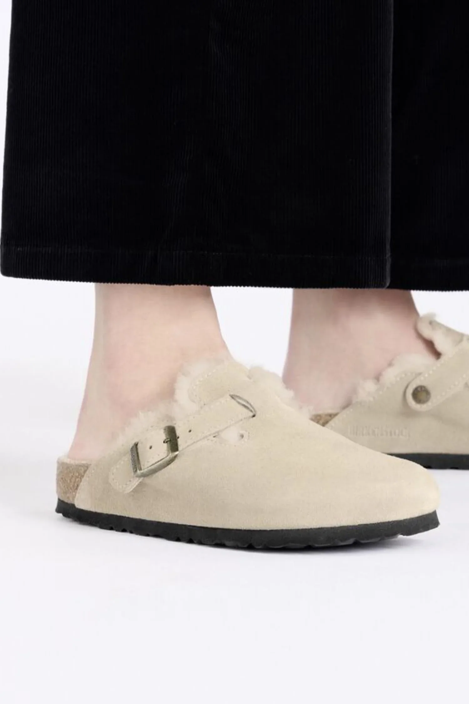 Women's Boston Shearling- Taupe - Image 3