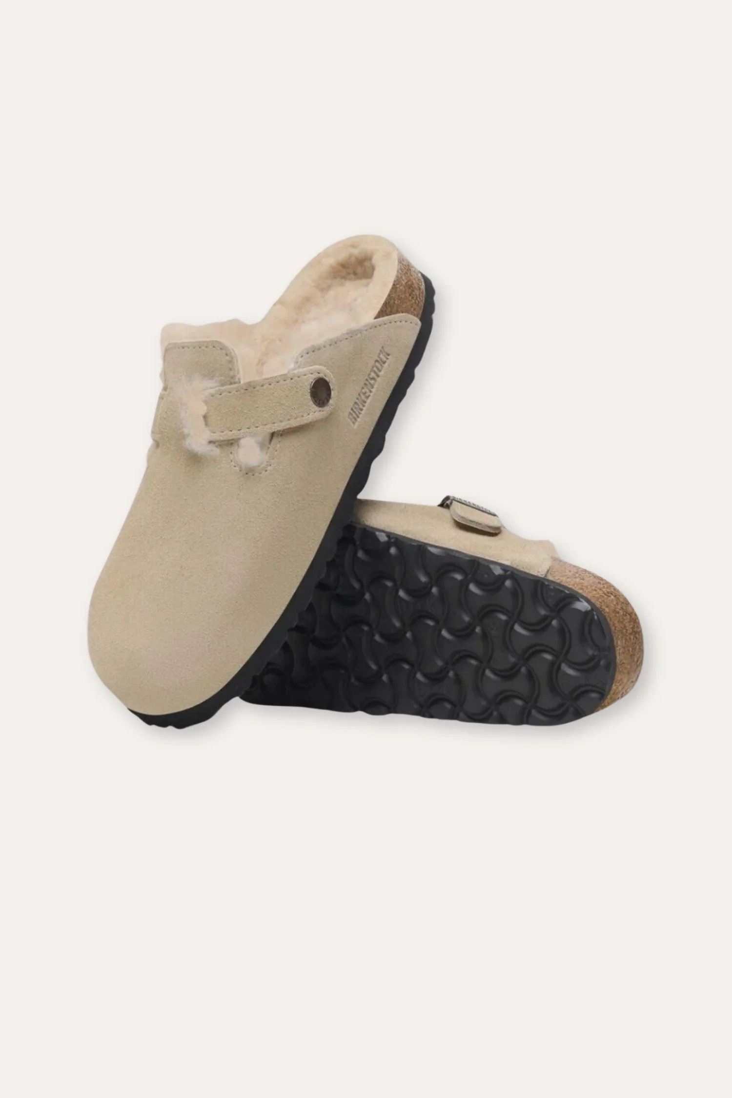 Women's Boston Shearling- Taupe - Image 5