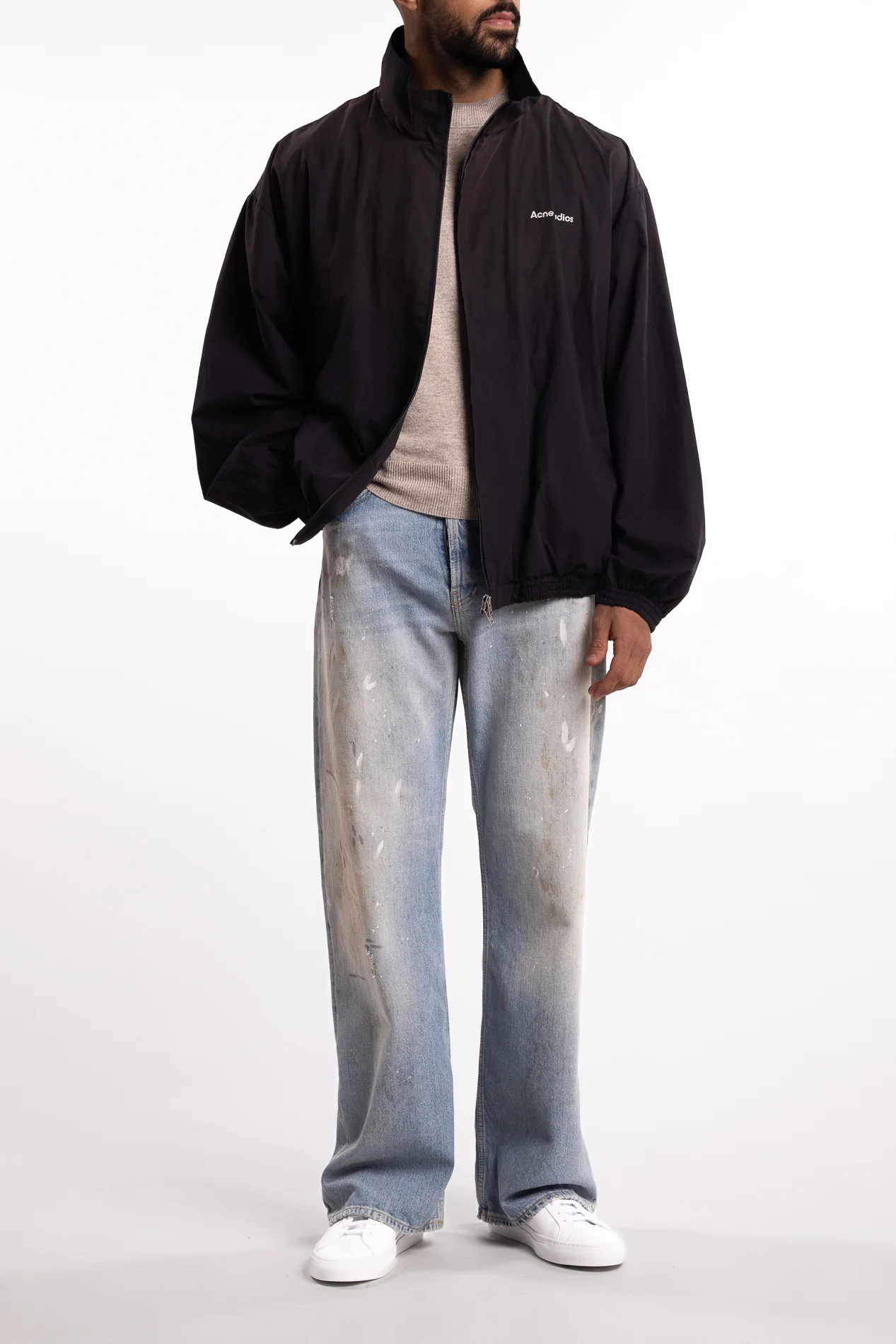 Lightweight Cotton Poplin Jacket Black - Image 5