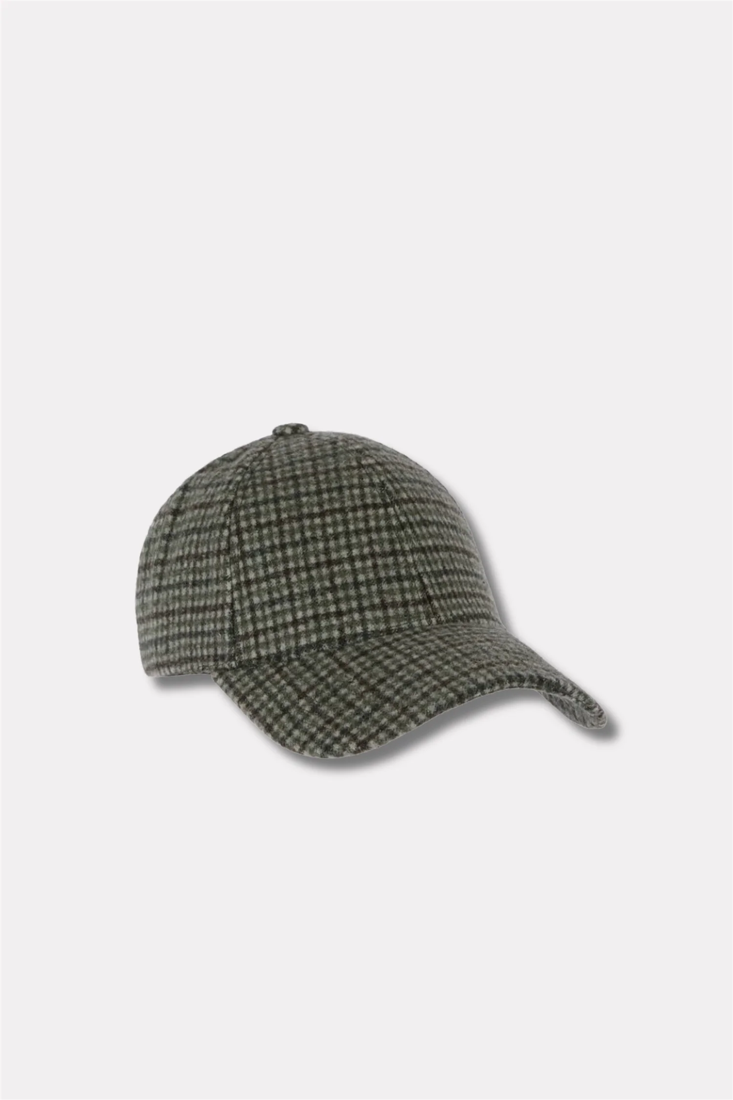Legacy Structured Mid Profile 6-panel Wool Mohair Checker Olive - Image 2
