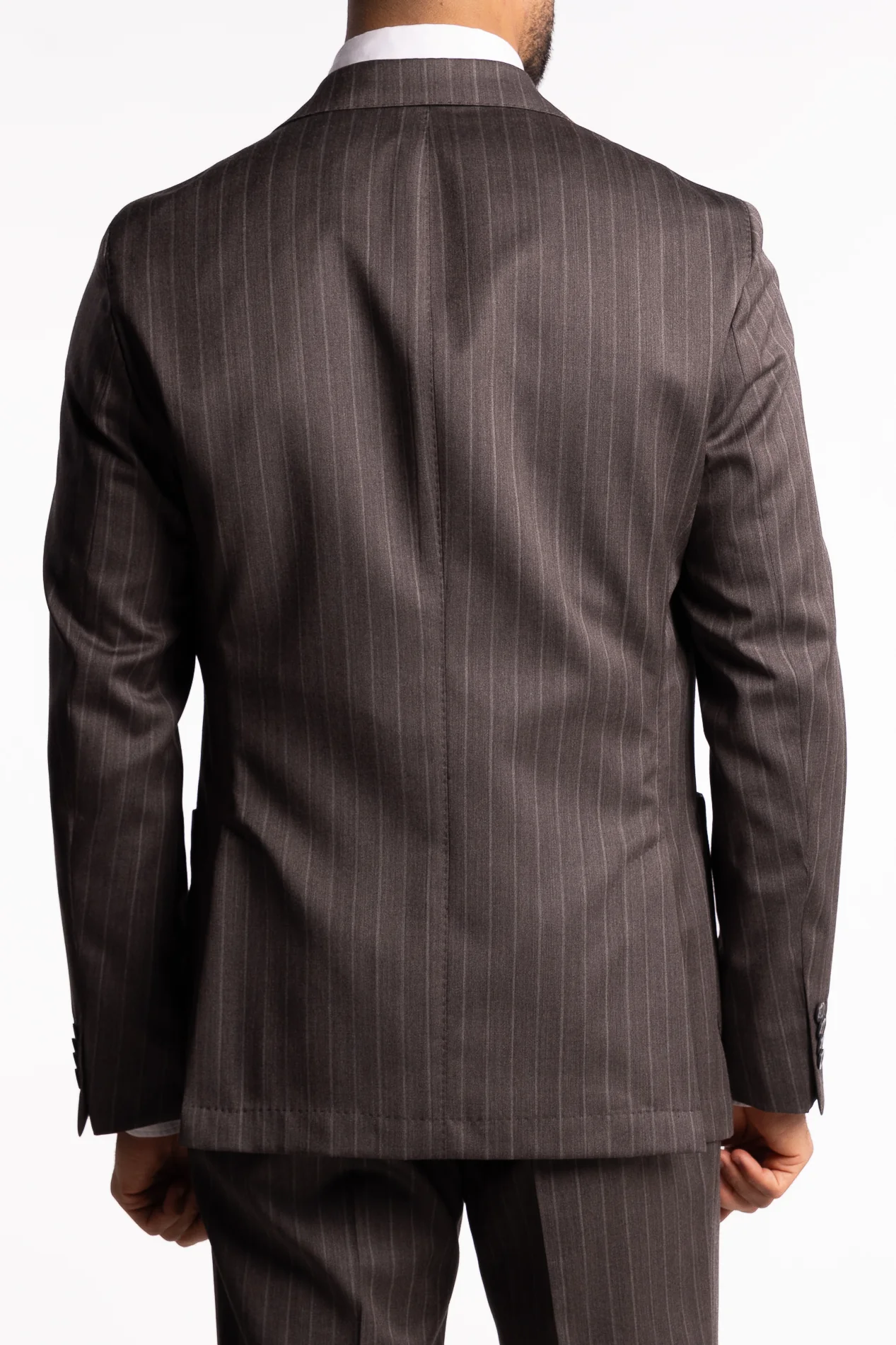 Vicenza DB Blazer Brown Pinstripe - Image 3