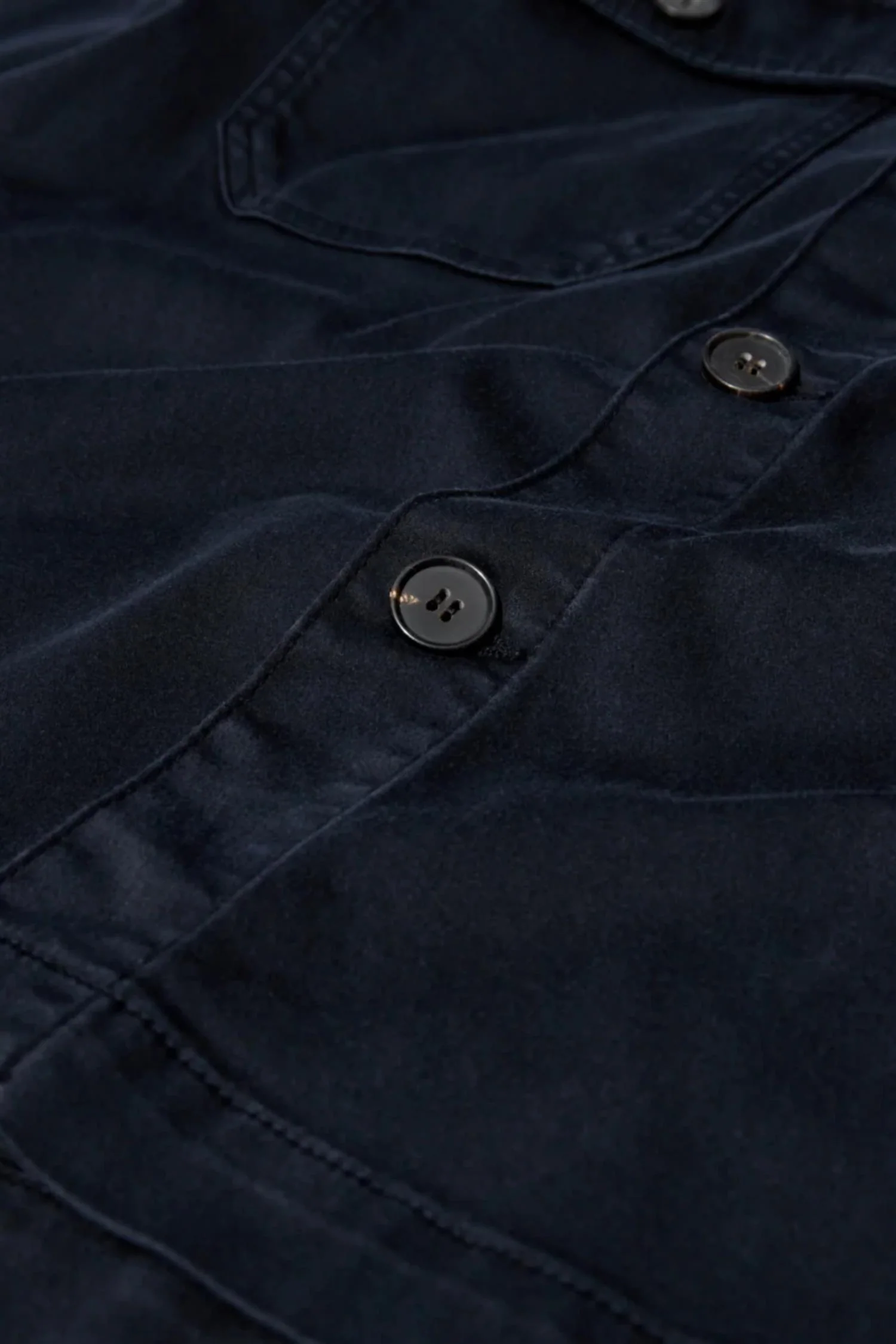 Matteo Soft Overshirt Navy - Image 4