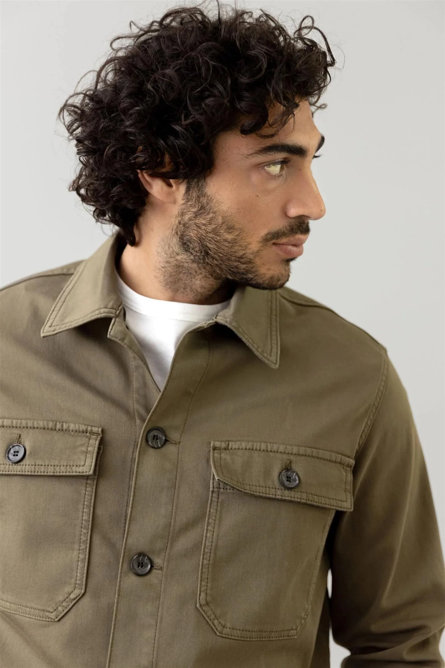 Matteo Soft Overshirt Forest Night - Image 4
