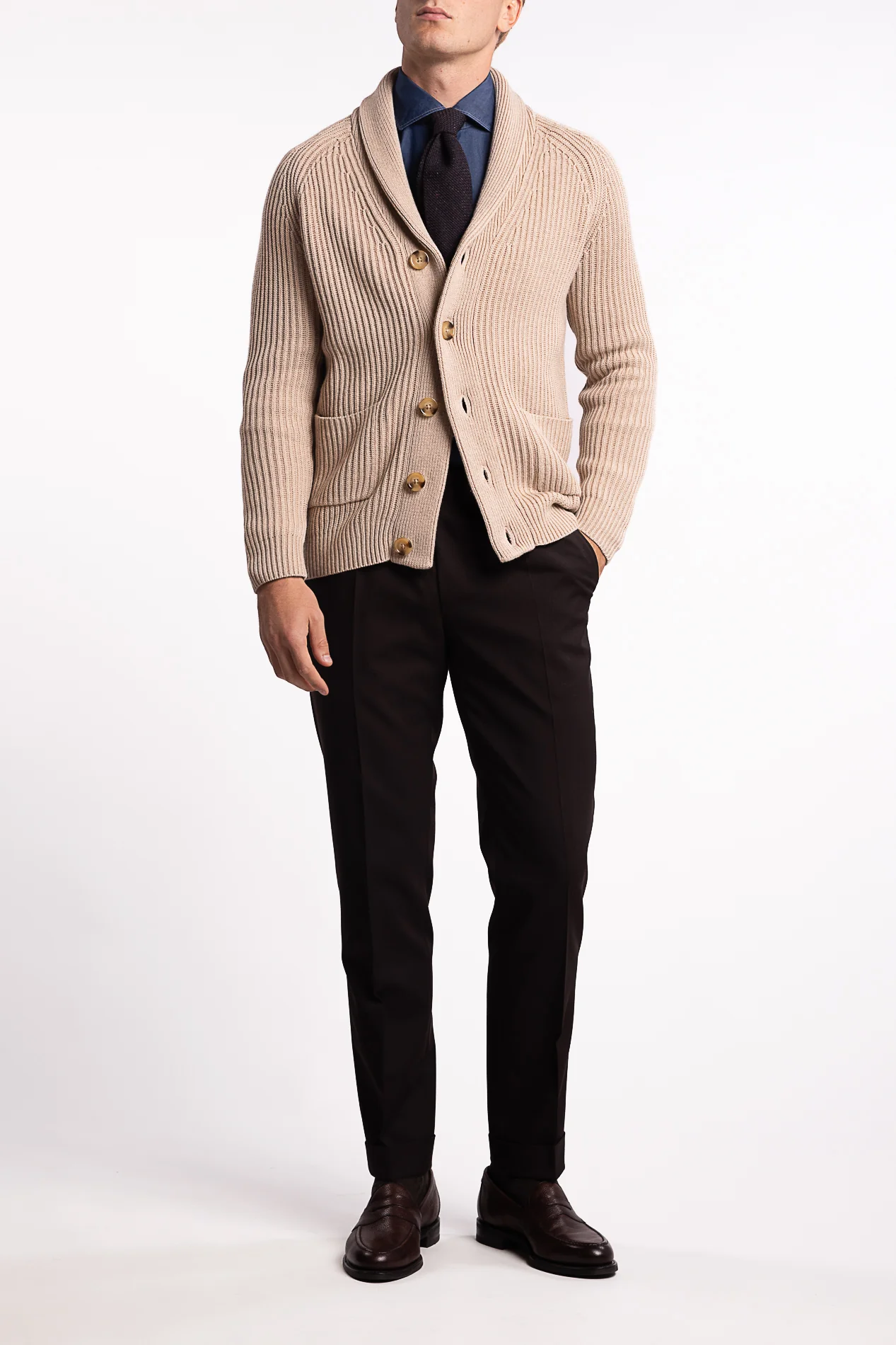 Nova Cardigan Beige - Image 4