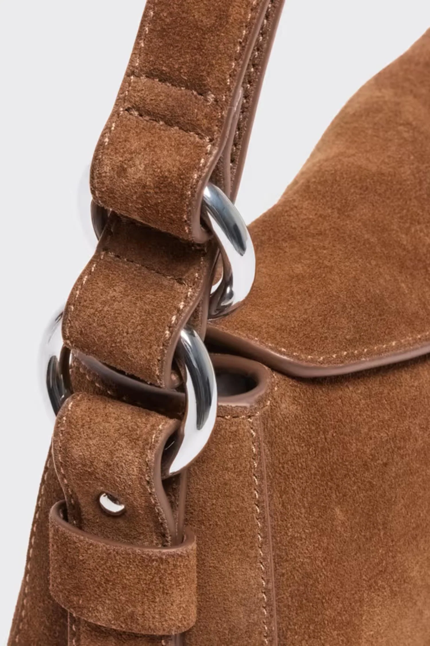 Bud Suede Bag Midi - Camel - Image 4