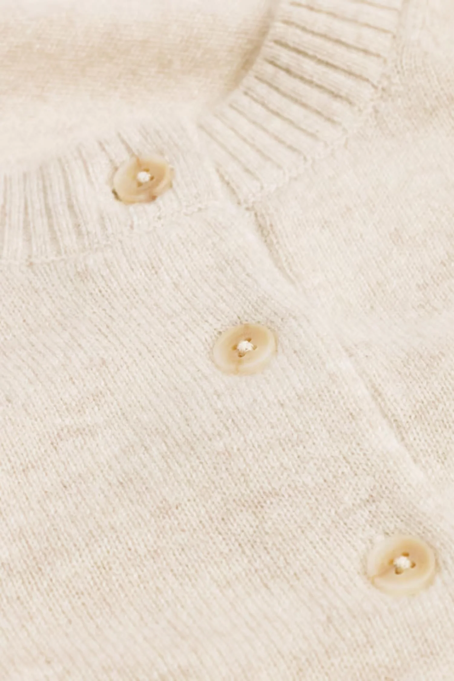 Slim Cashmere Cardigan- Sand - Image 5