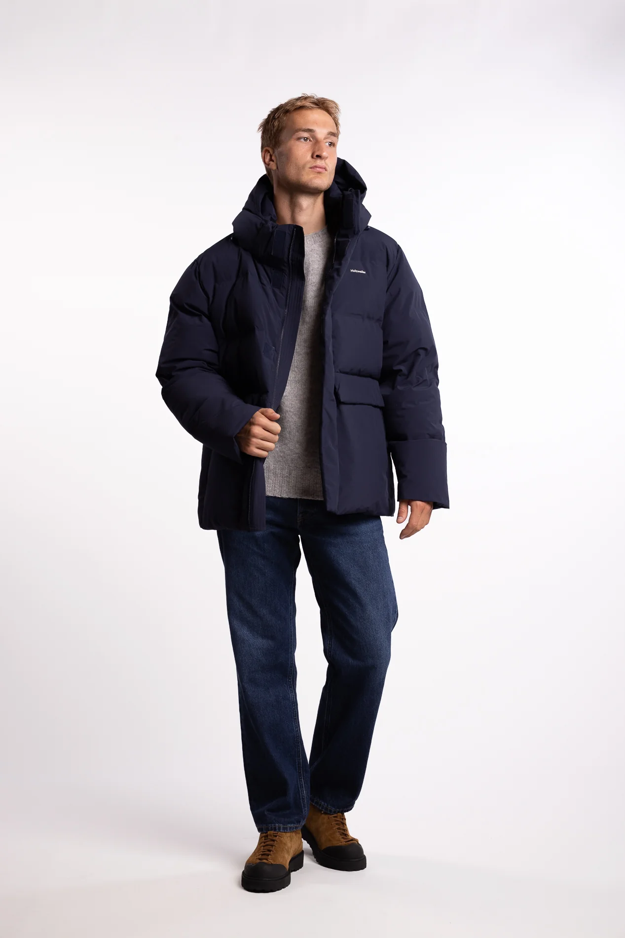 Dovre Down Jacket Dk. Navy - Image 5