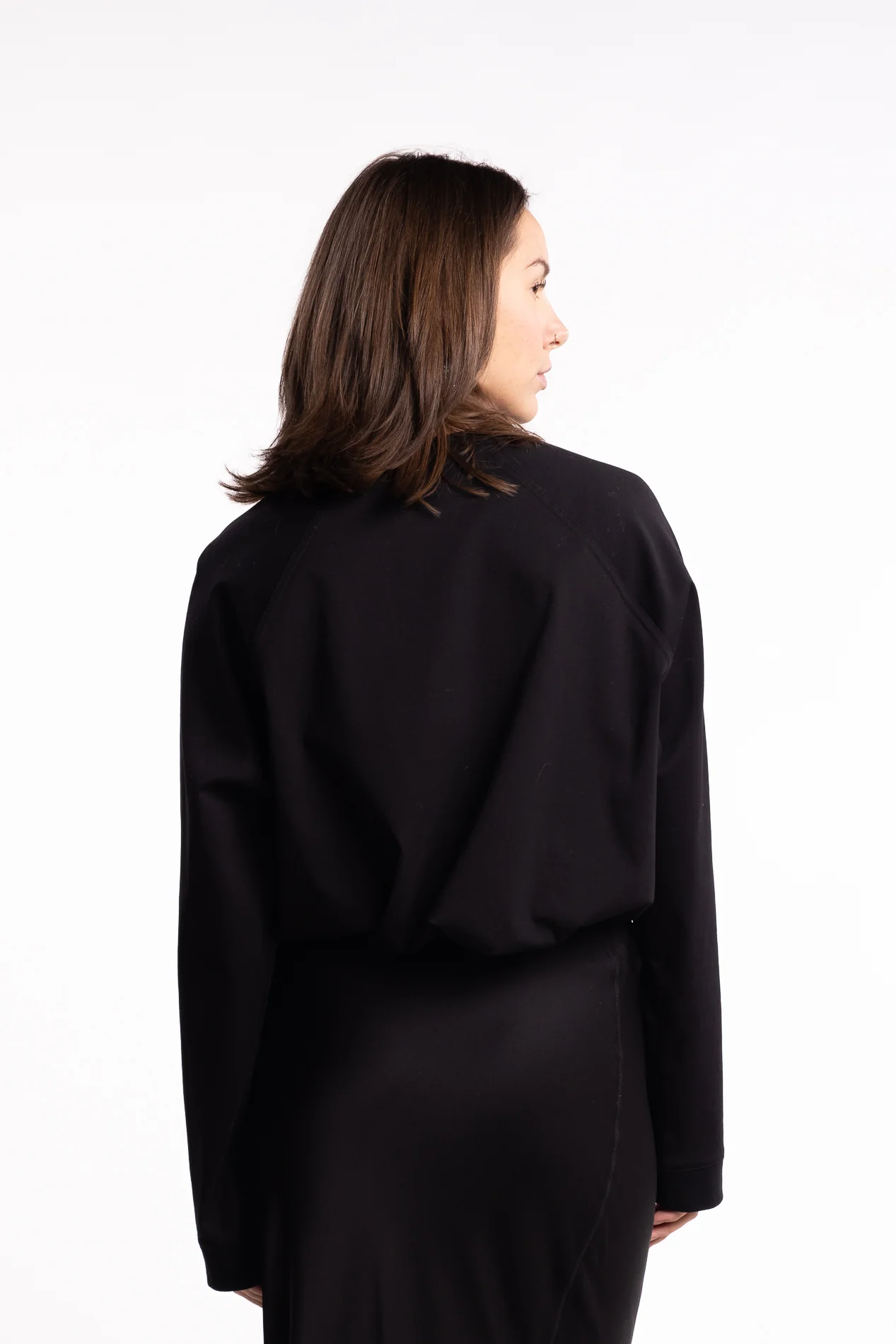 Thelma LS Cotton Tee- Black - Image 3