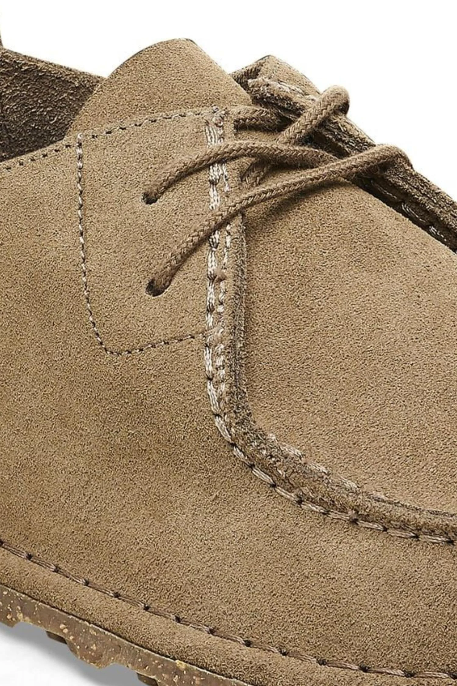 Women's Utti Lace Suede Leather- Gray Taupe - Image 5