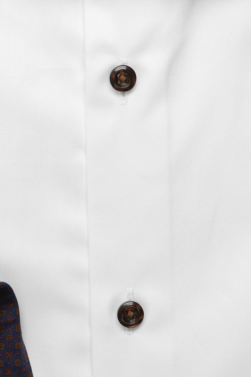 Slimline Twill Shirt Contrast White - Image 4