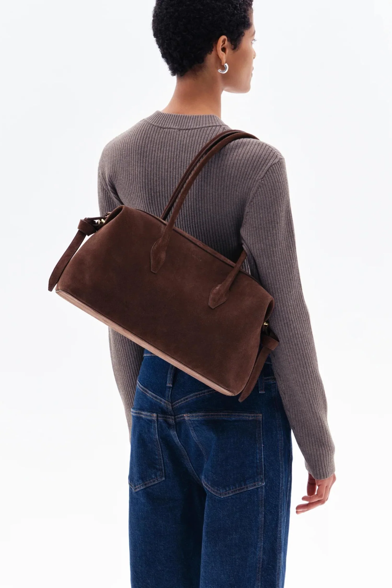 Brioche Duffle- Suede Chocolate - Image 2