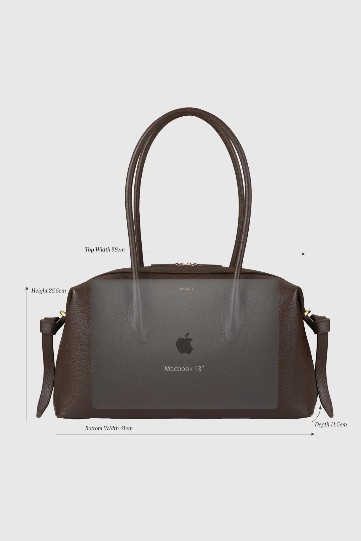 Brioche Duffle- Suede Chocolate - Image 6