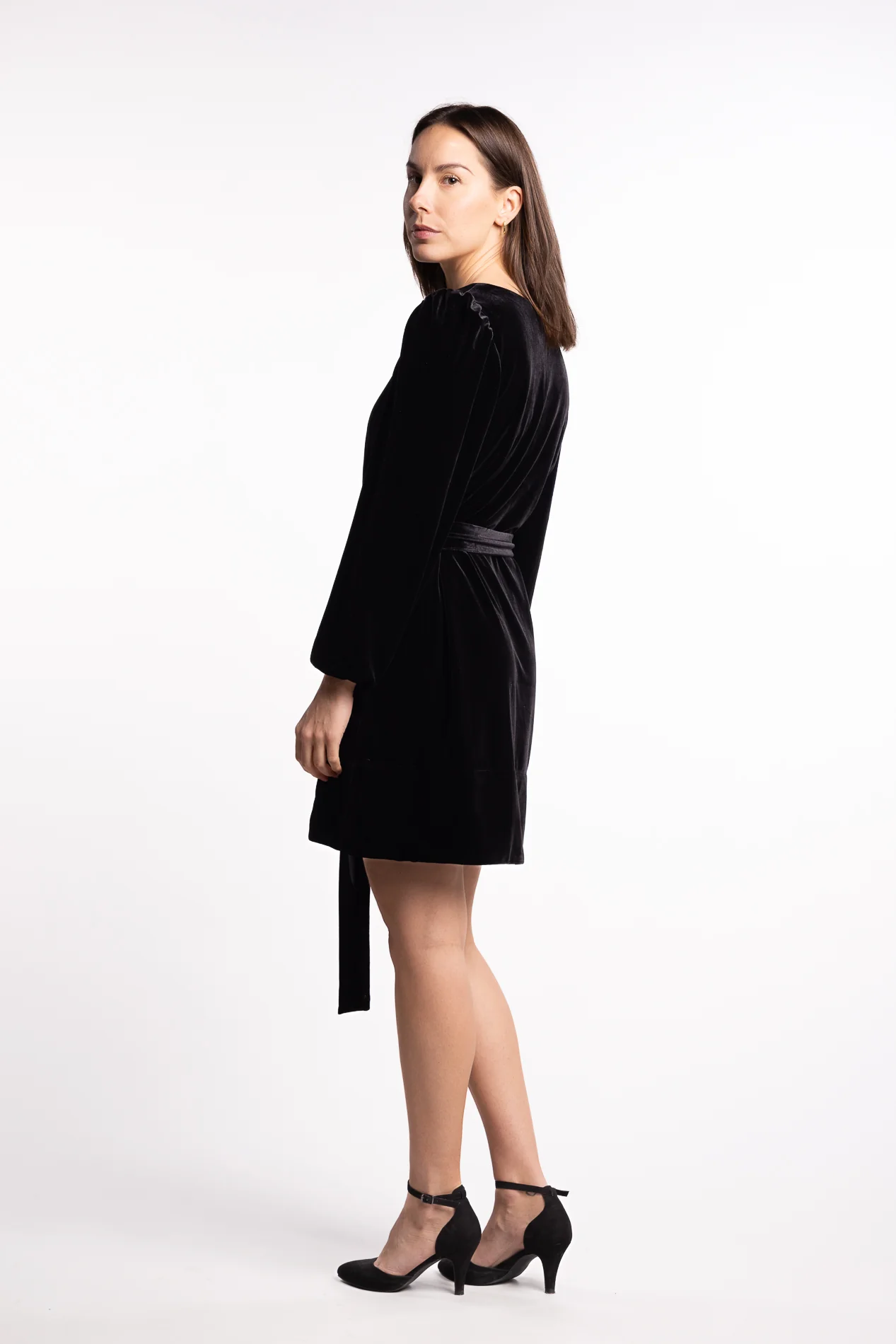 Alice Velour Dress- Black - Image 2