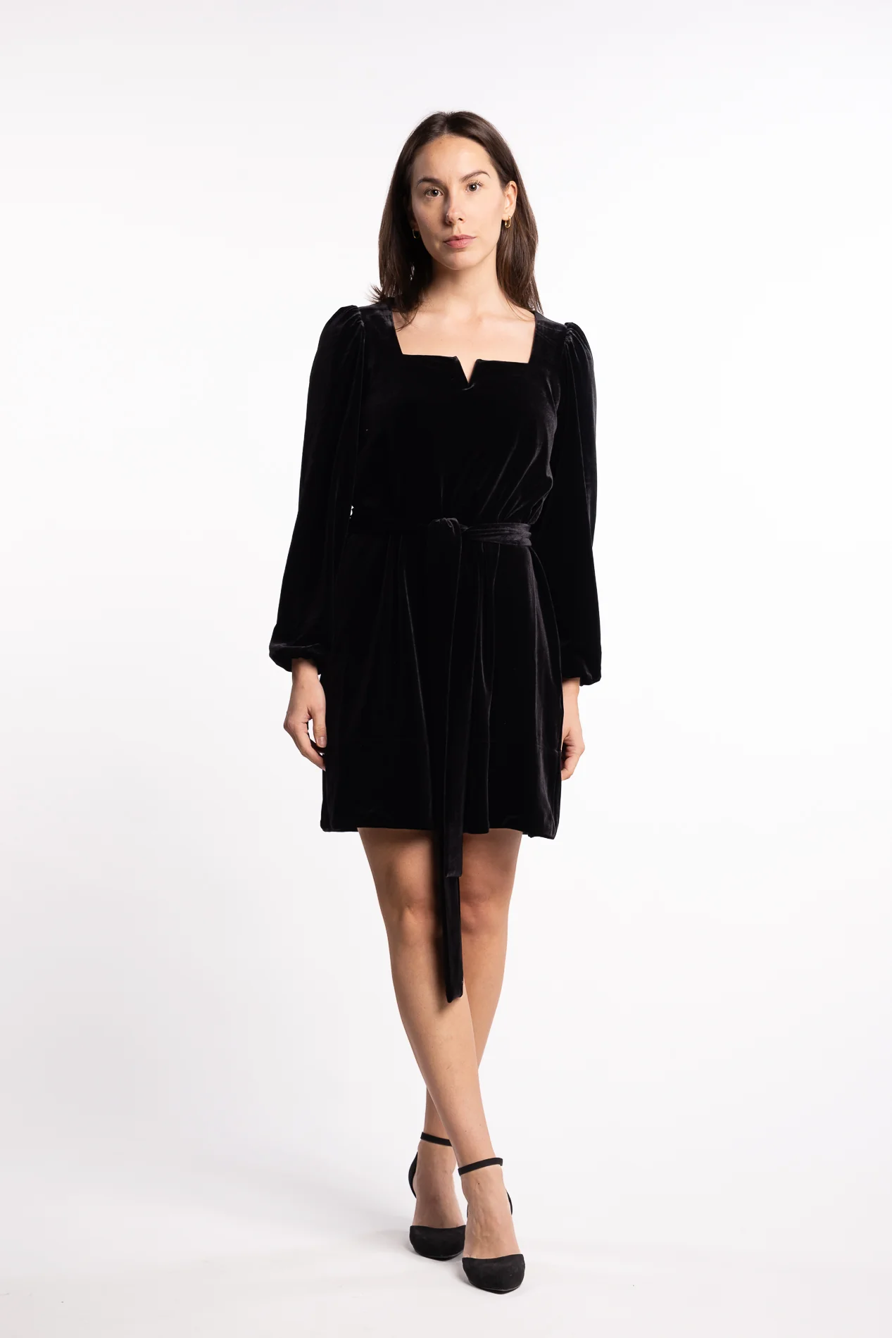 Alice Velour Dress- Black - Image 4