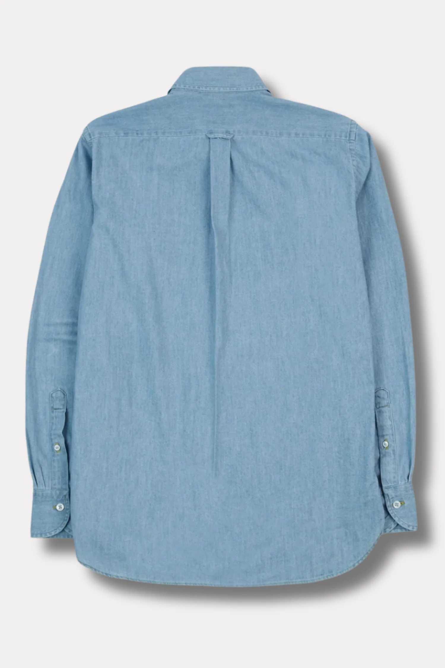 Denim Work Shirt Bleach Wash - Image 6