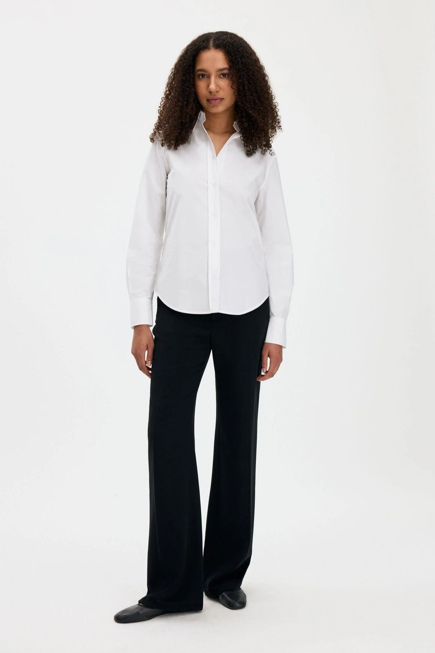 Classic Poplin Shirt- White - Image 4