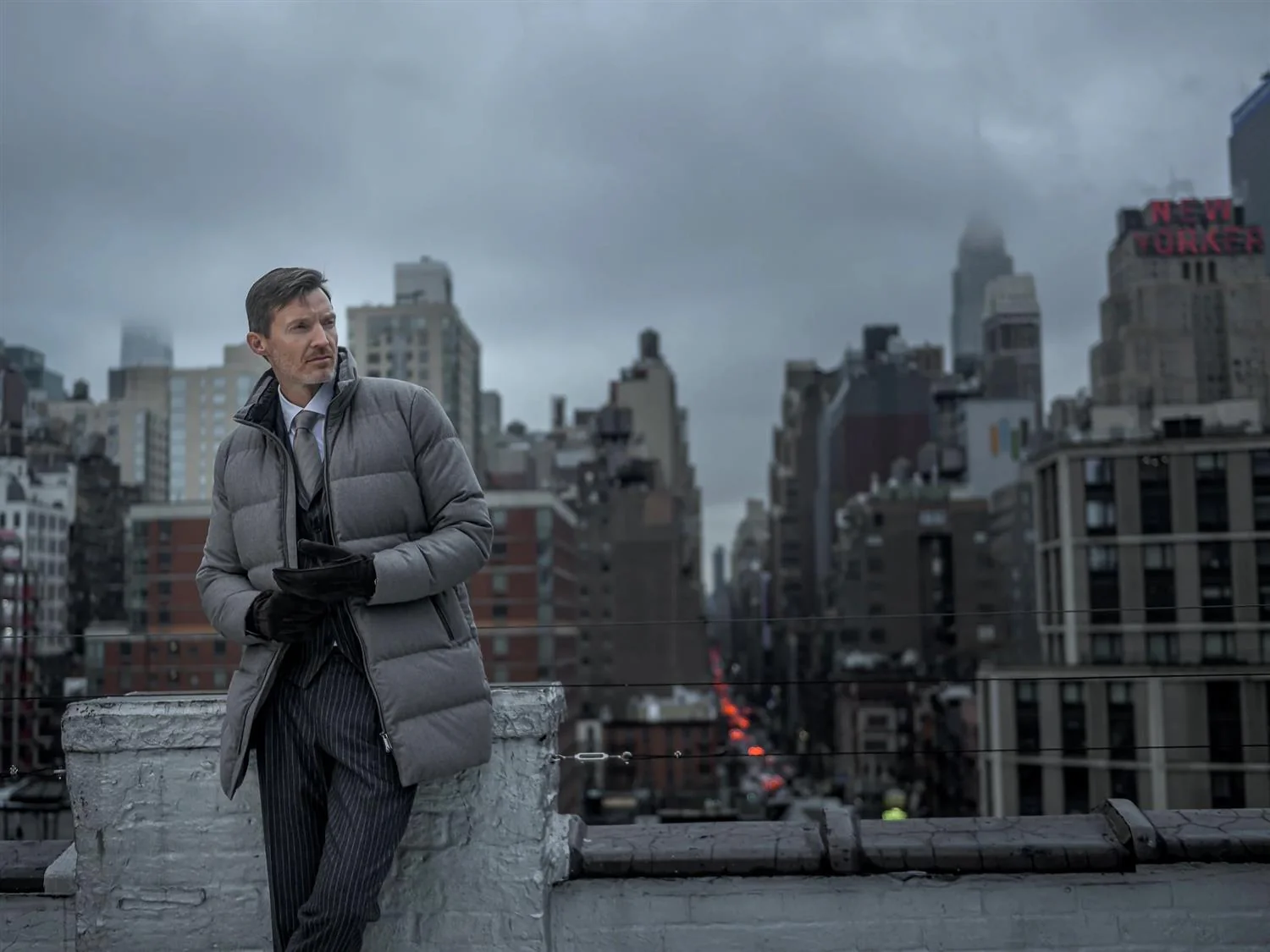 Concord™ Savile Parka Sand Melange Wool - Image 3