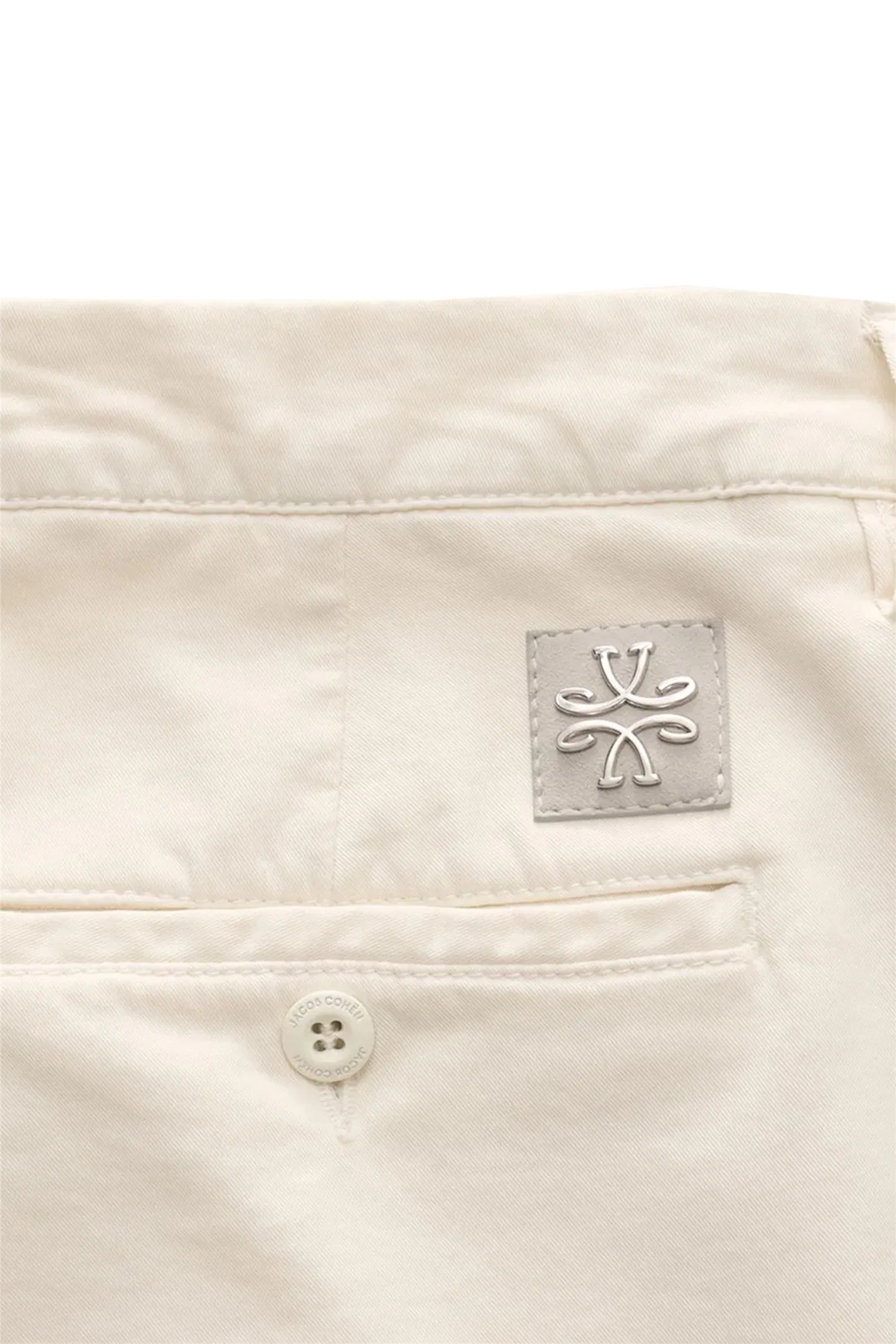 Bobby Slim Fit Off-White Trousers - Image 3