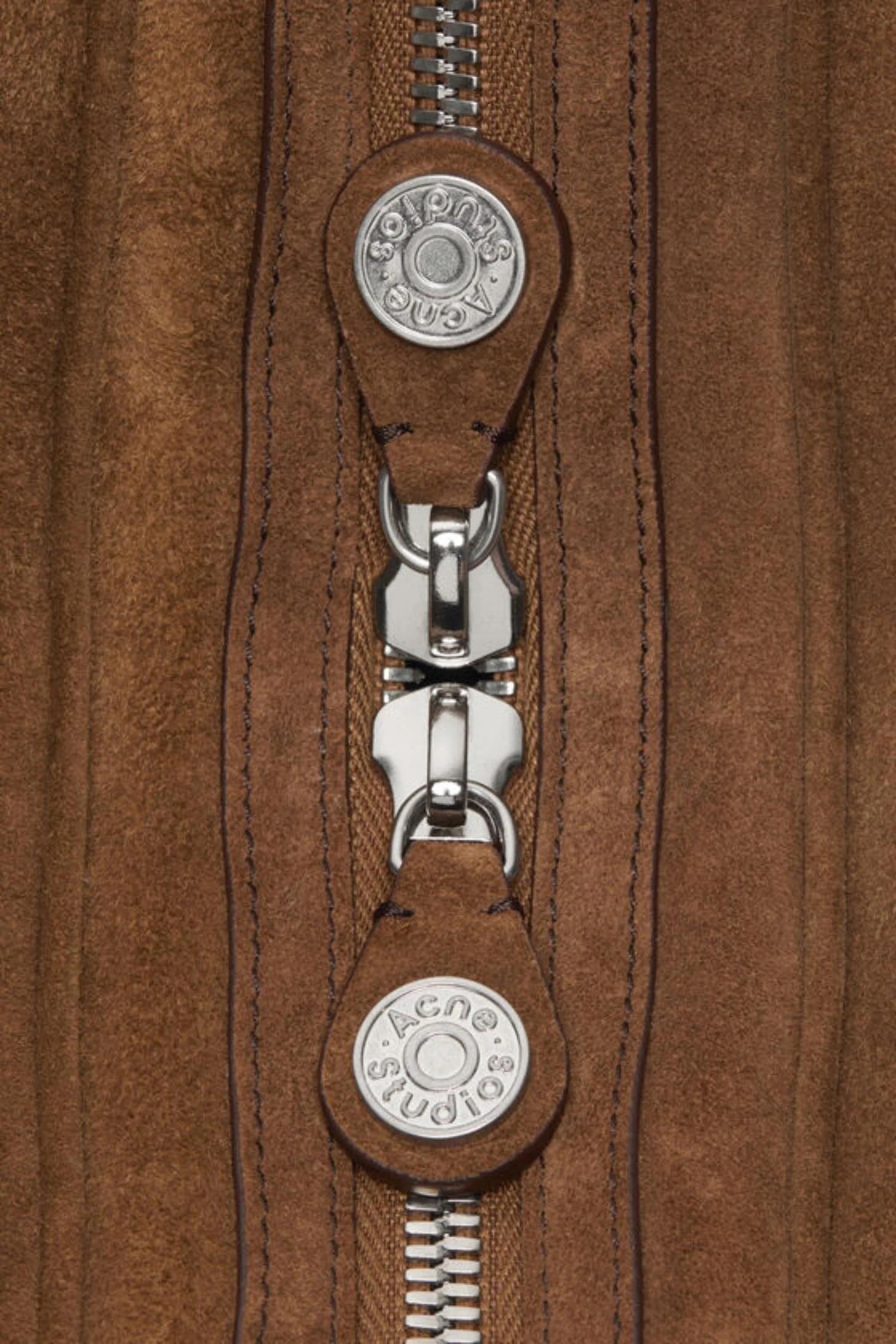 Camero Party Bag- Suede Cognac Brown - Image 3