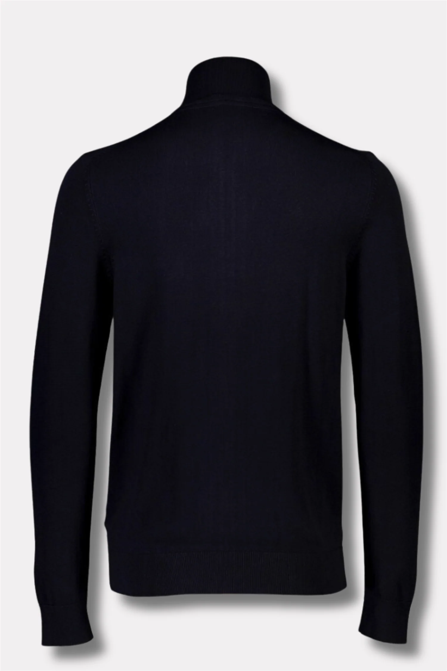 Ecovero Zip Cardigan Navy - Image 9