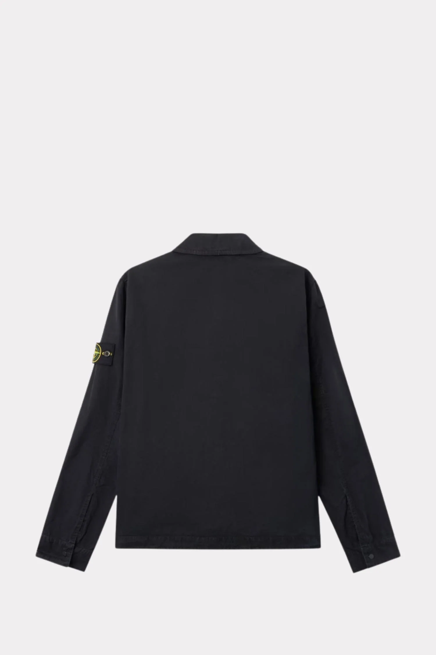 1200008 Regular-fit zip-up Overshirt With Pocket Navy 'Old' Effect - Image 2