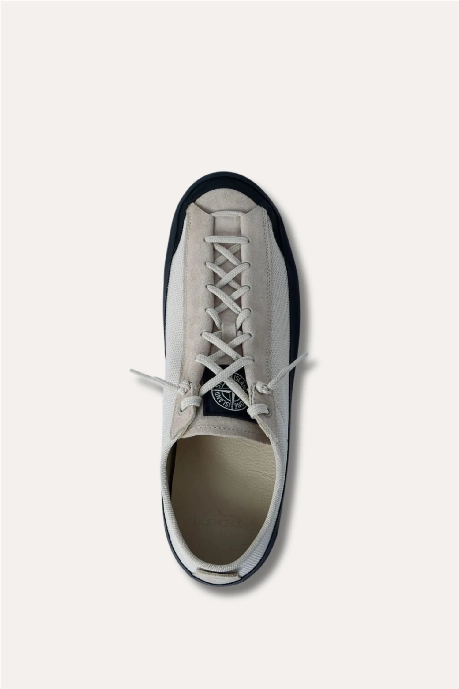 100010 Low-top Trainer With Compass Patch Beige - Image 5