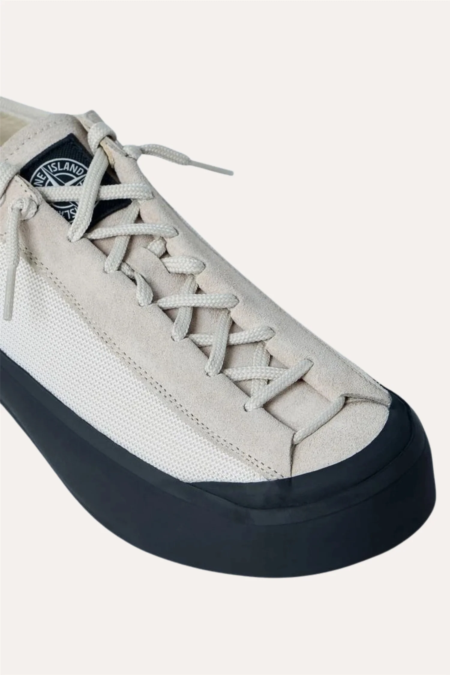100010 Low-top Trainer With Compass Patch Beige - Image 6