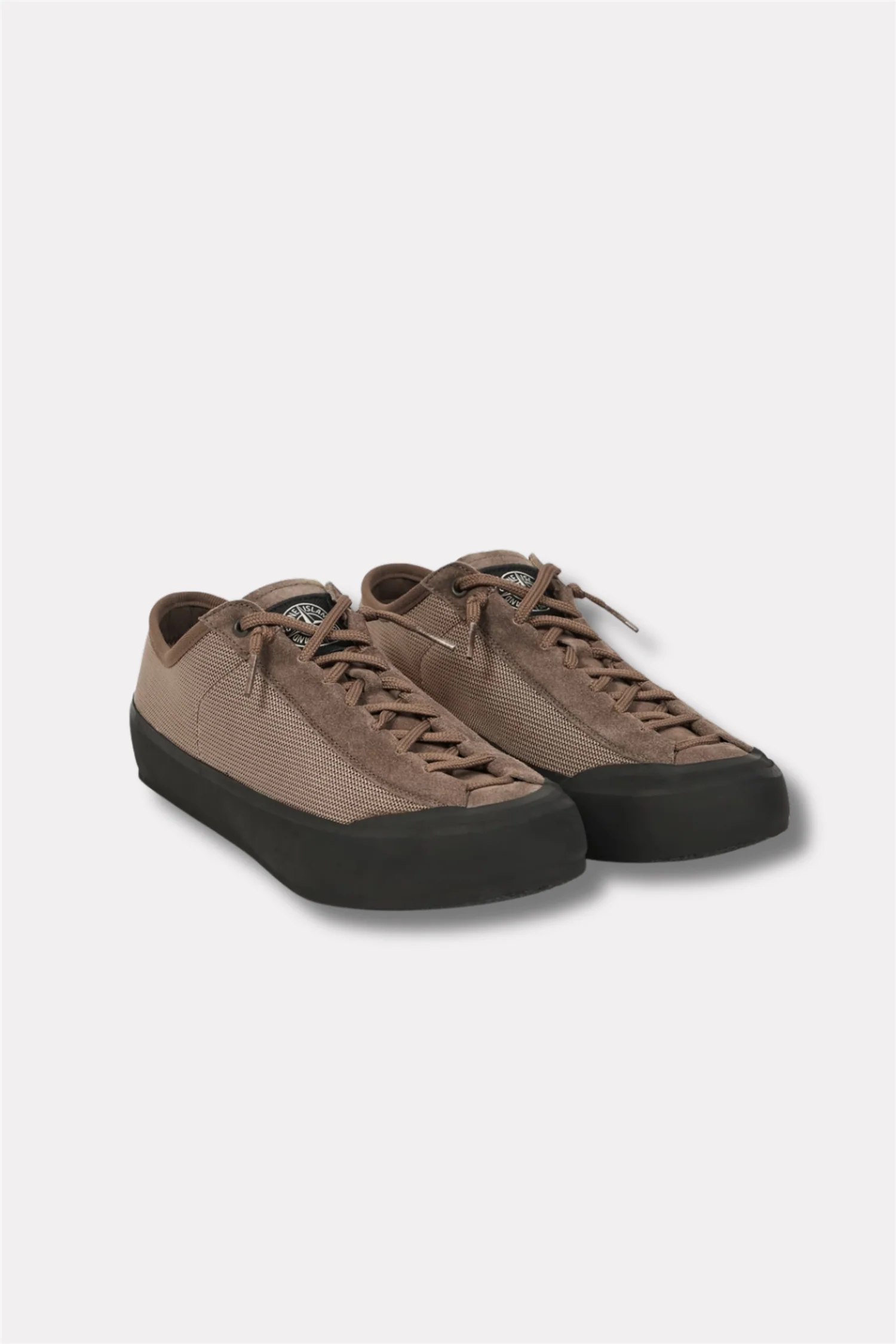 100010 Low-top Trainer With Compass Patch Brown - Image 2